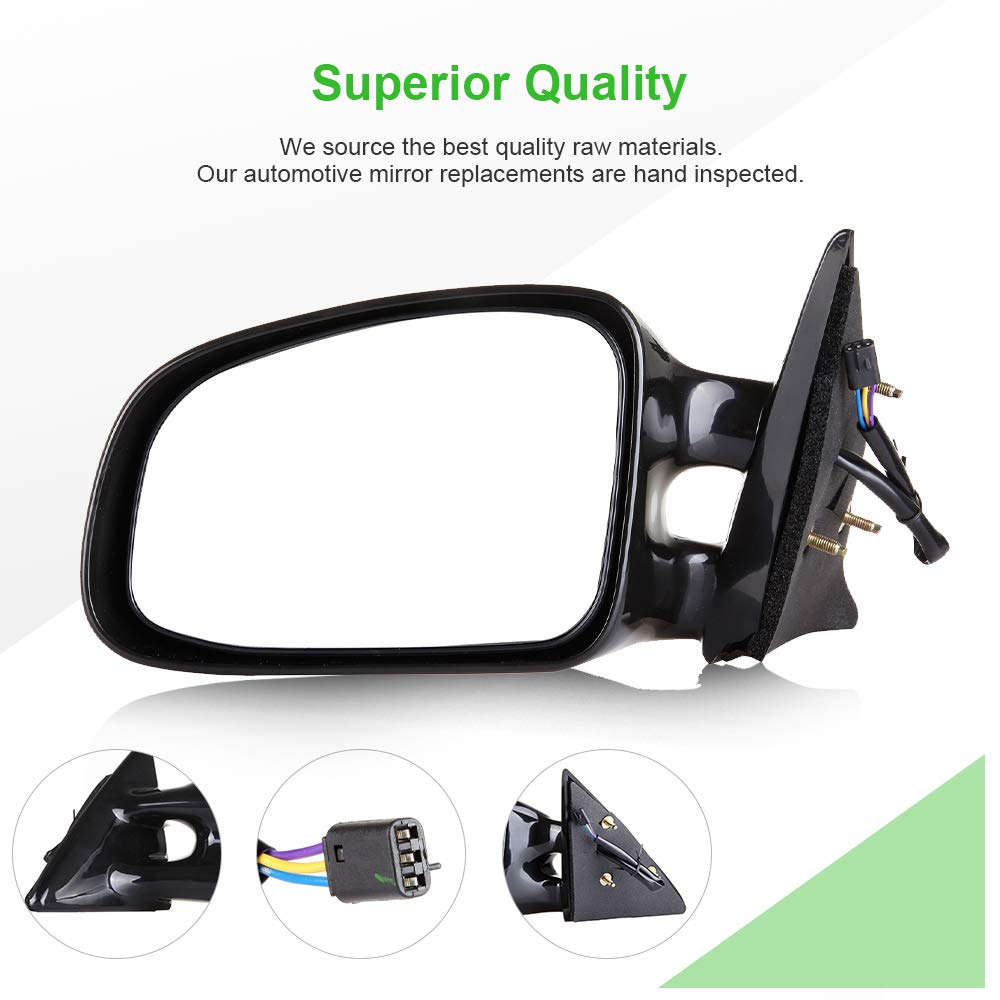 Scitoo Door Mirror Driver Side For Pontiac Exterior Accessories Mirrors Fit 1999-2003 For Pontiac Grand Am With Power Controllin