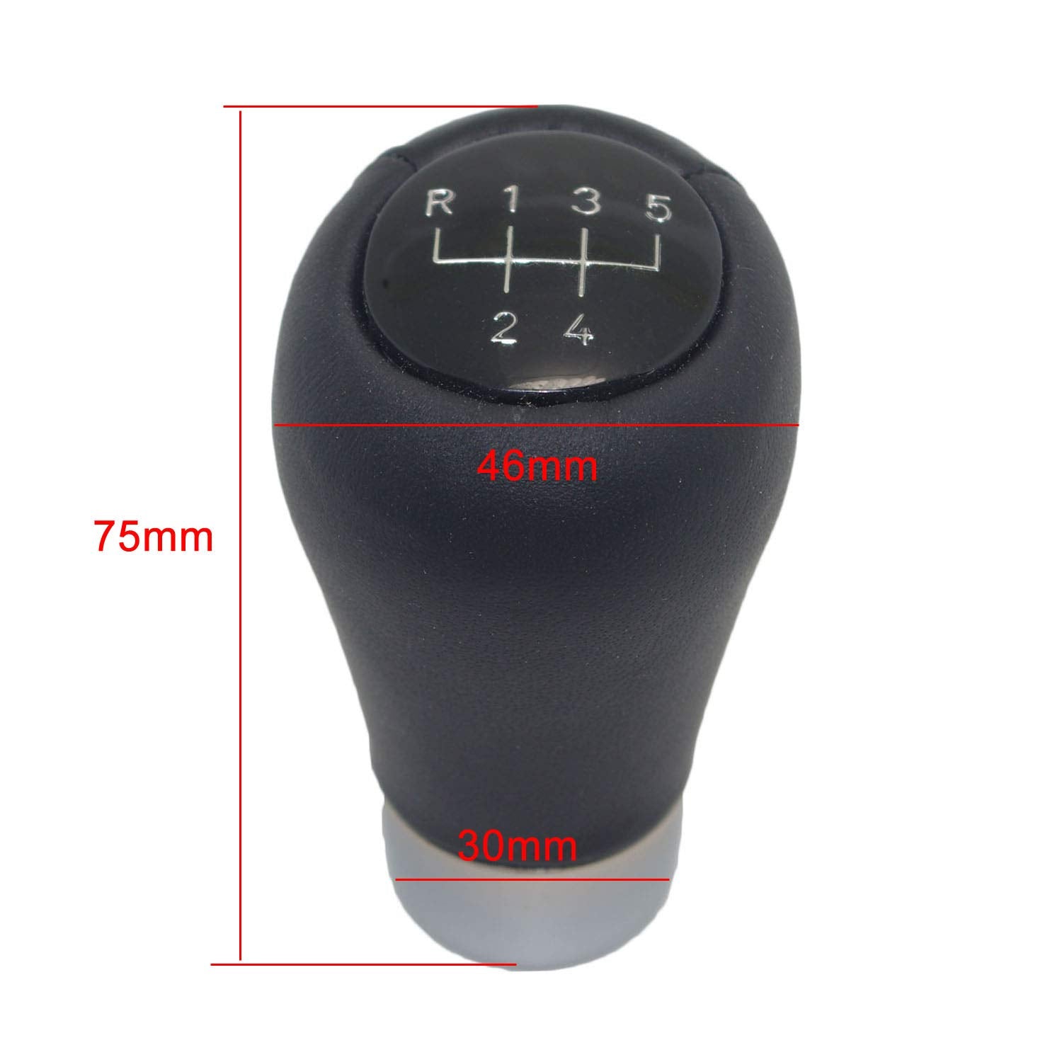 Pursuestar Leather 5 Speed Manual Short Shift Knob For Bmw 1 3 5 6 Series E30 E32 E34 E36 E38 E39 E46 E53 E60 E63 E83 E84 E90 E91 E92