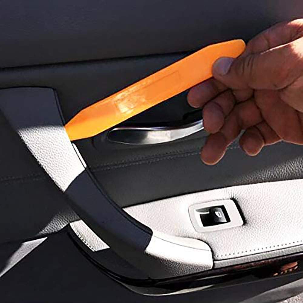Beige Right Front Side Inner Door Panel Handle And Door Pull Outer Trim Cover Pull Strap Replacement For Bmw E90 E91 3 Series 32