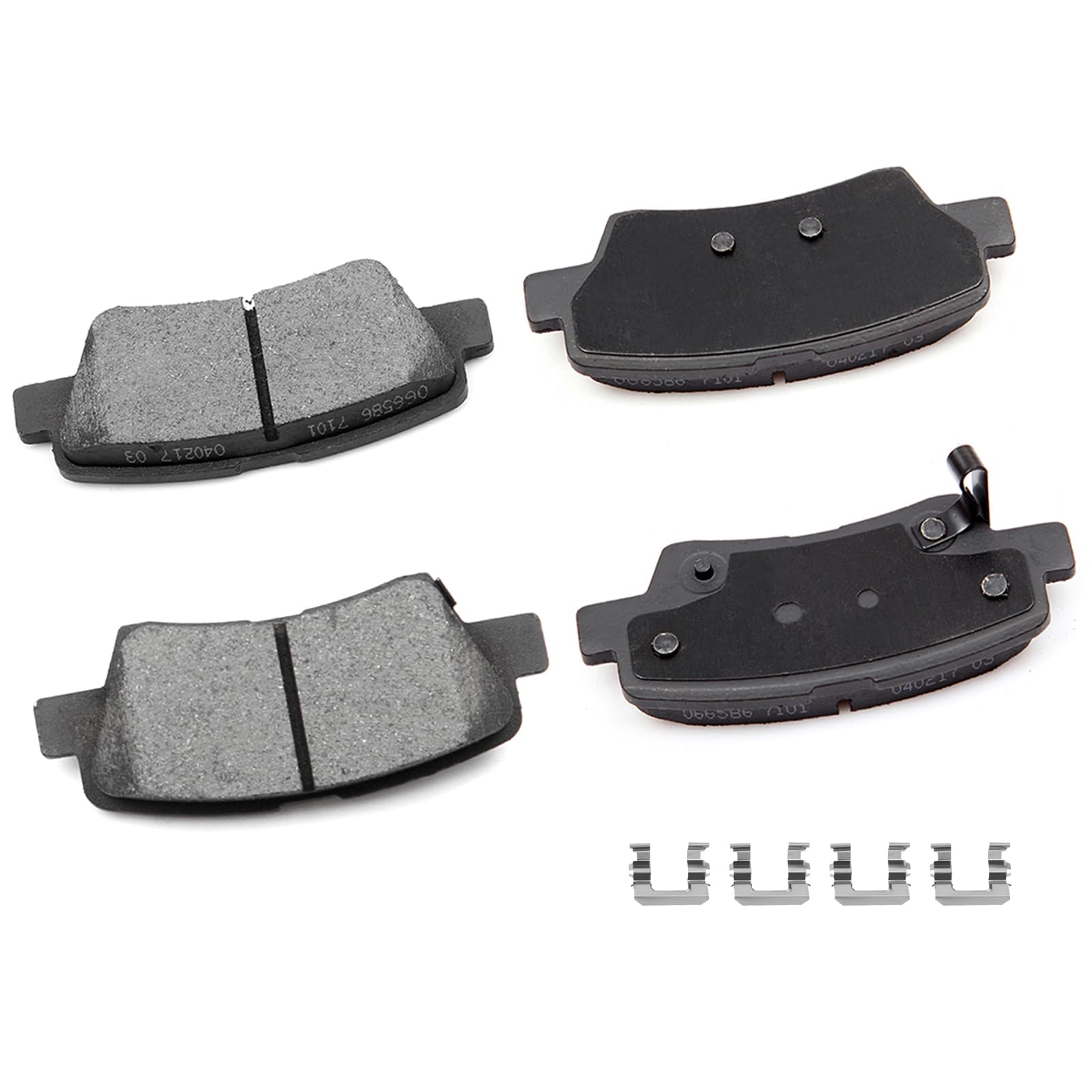 Cciyu D1445 Ceramic Rear Brake Pad Set Fit For 2012-2017 For Hyundai Azera,2009-2015 For Hyundai Sonata,2011-2016 For Kia Optima