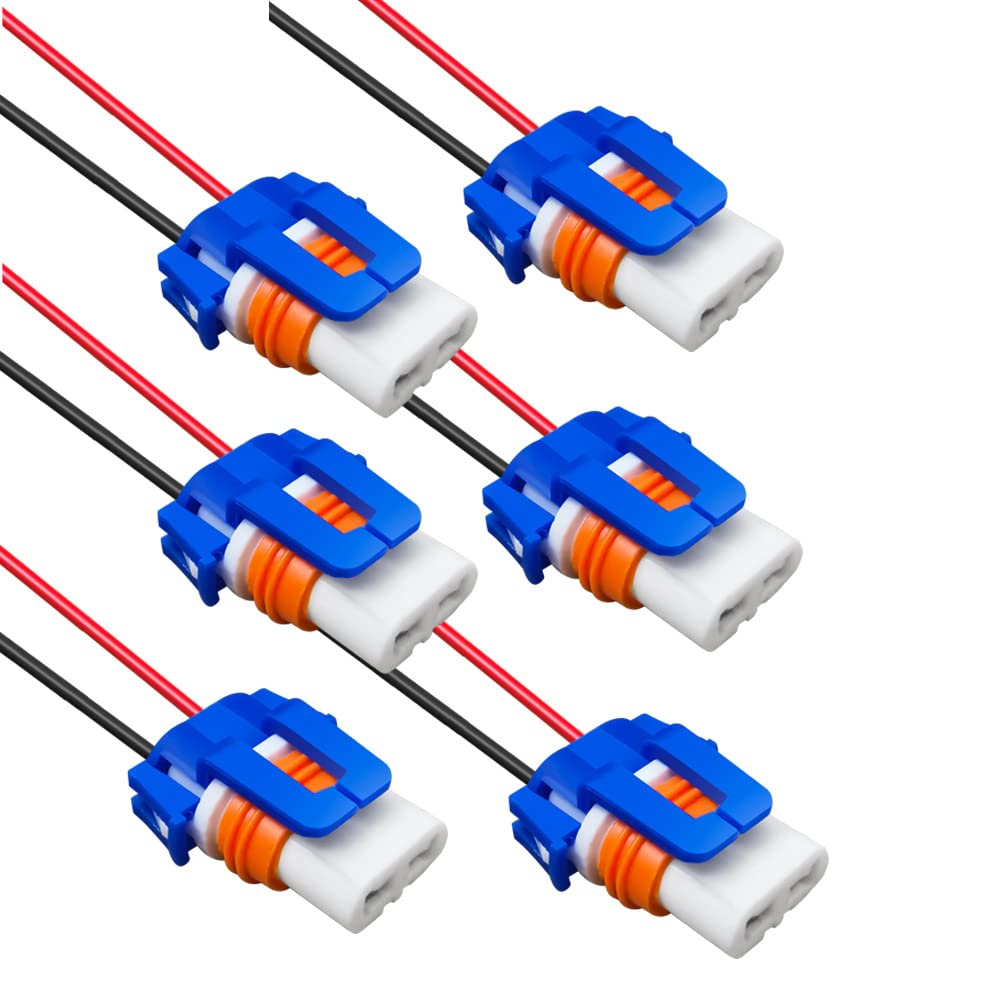 Gebildet 6Pcs 9005 Pigtail Sockets Female Wiring Harness Headlight Plug For Headlights Fog Lights