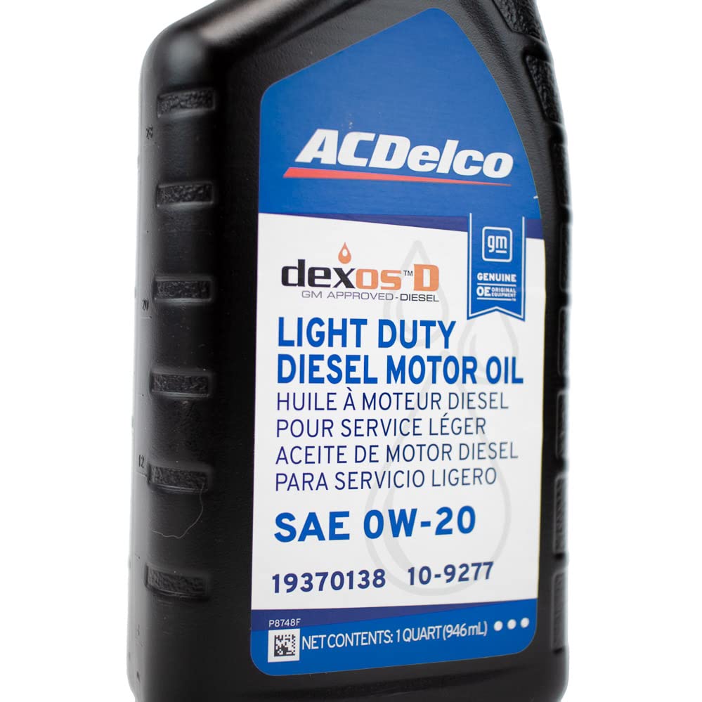 DmaxStore ACDelco DexosD 0W-20 Oil Change Kit with Oil Filter PF66 for 3.0L Duramax Silverado Sierra Tahoe Yukon Diesel