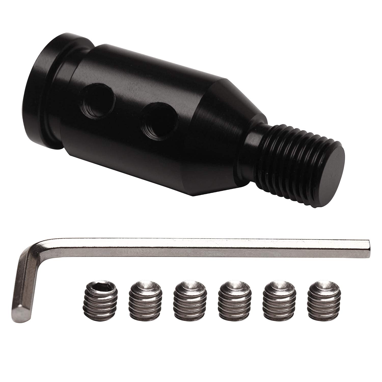 Monrand Shifter Knob Adapter Universal Car Shift Knob Adapter Aluminum Alloy Gear Shift Knob Adapter For Non-Threaded Shifters M