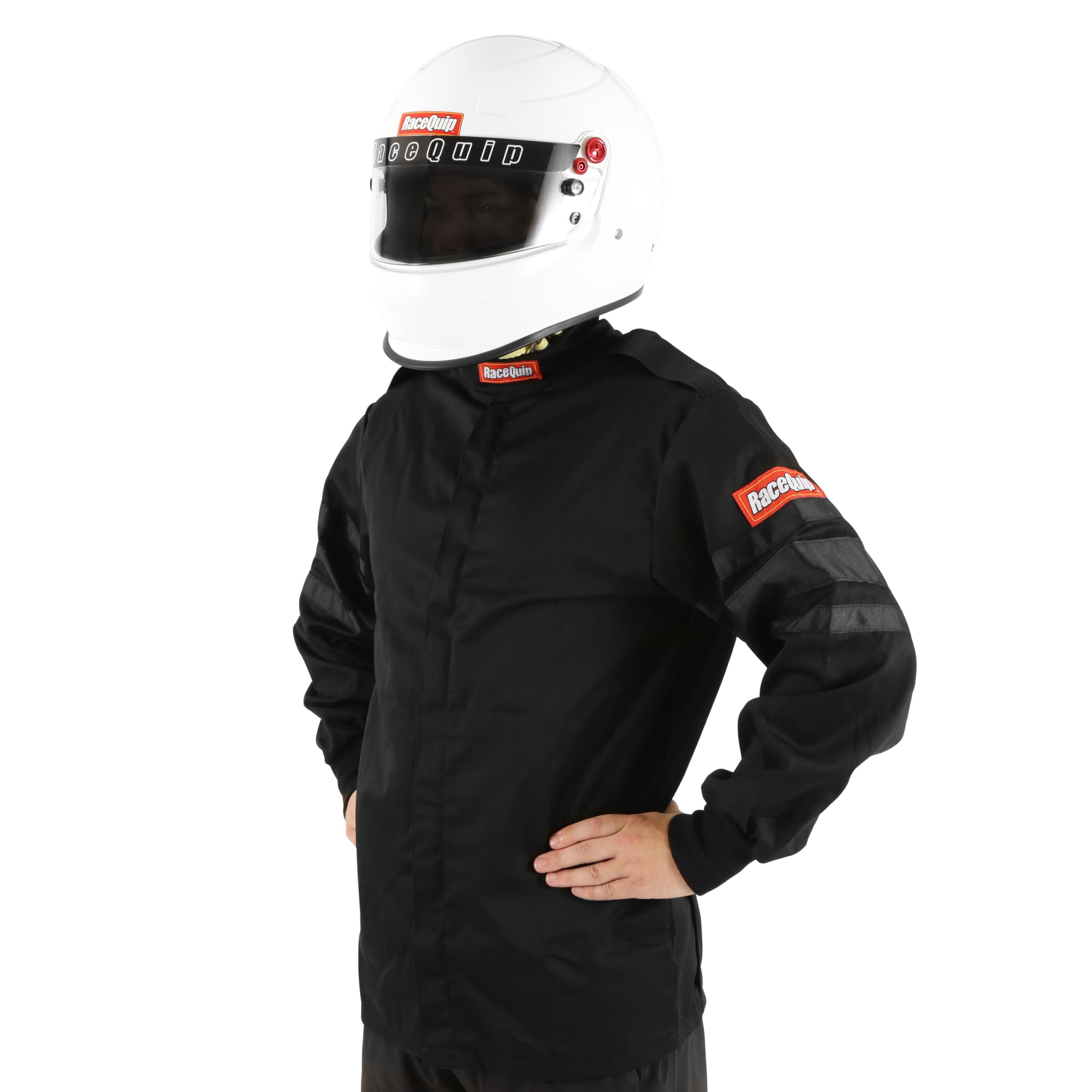 RaceQuip 111007RQP 110 Series Driving Jacket - SFI 3.2A/1 - Black - 2XL