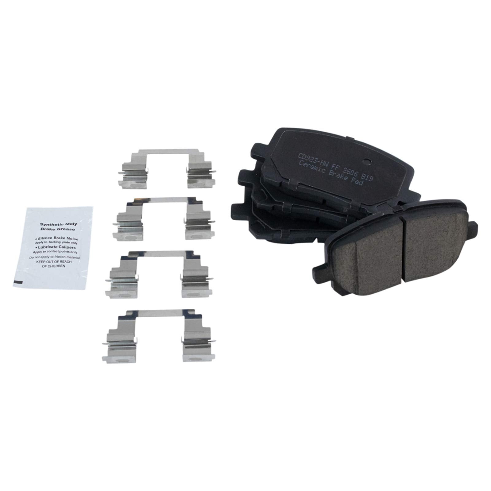 Trq Front Brake Pad & Rotor Kit Brake Pads Brake Rotor Ceramic Compatible With 2003-2008 Pontiac Vibe Toyota Corolla Matrix Cd92