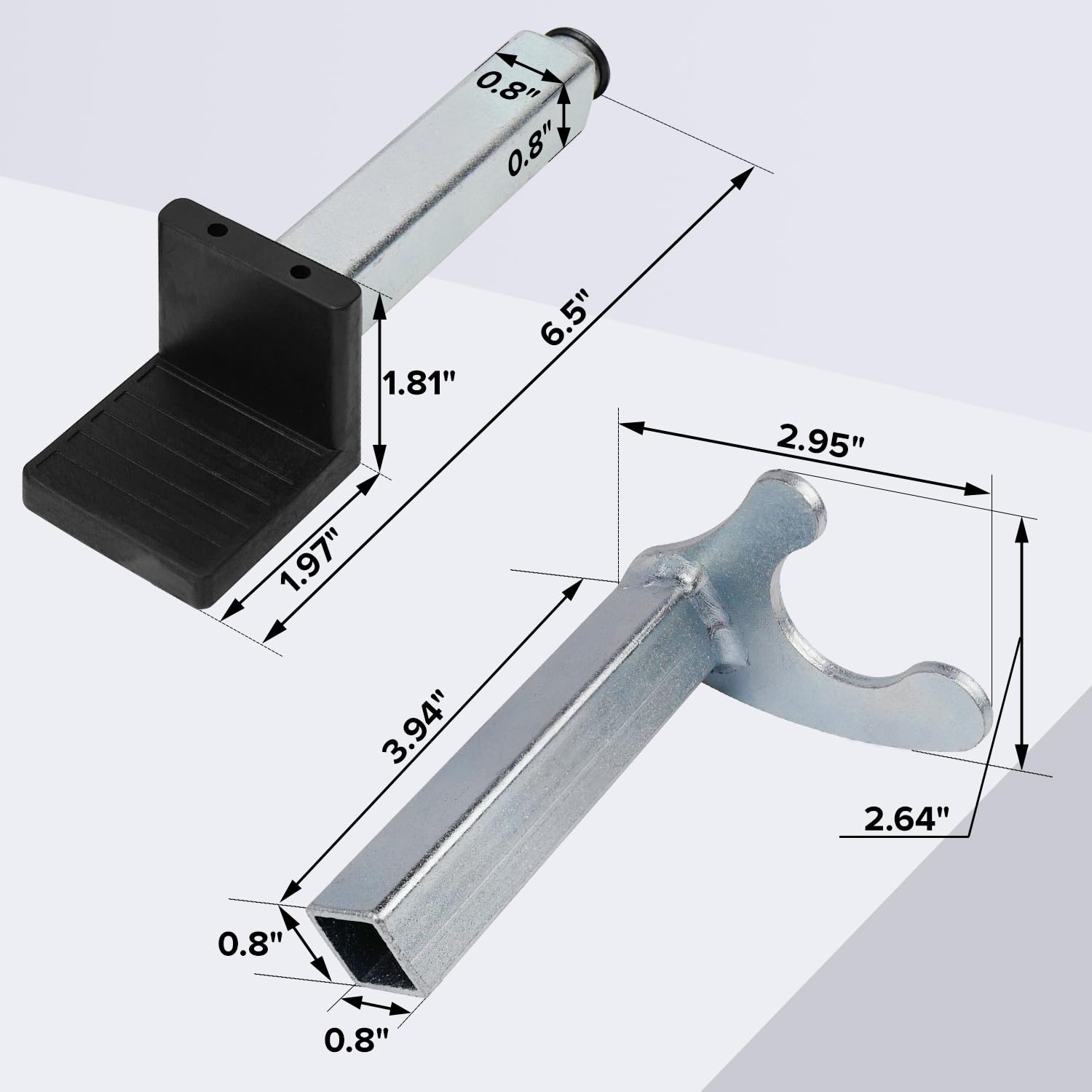 Donext Spool Lift Stand Attachments for Rear Sportbike Motorcycle Stands (Attachment ONLY), U and L-Shaped Adapter 2 Pairs