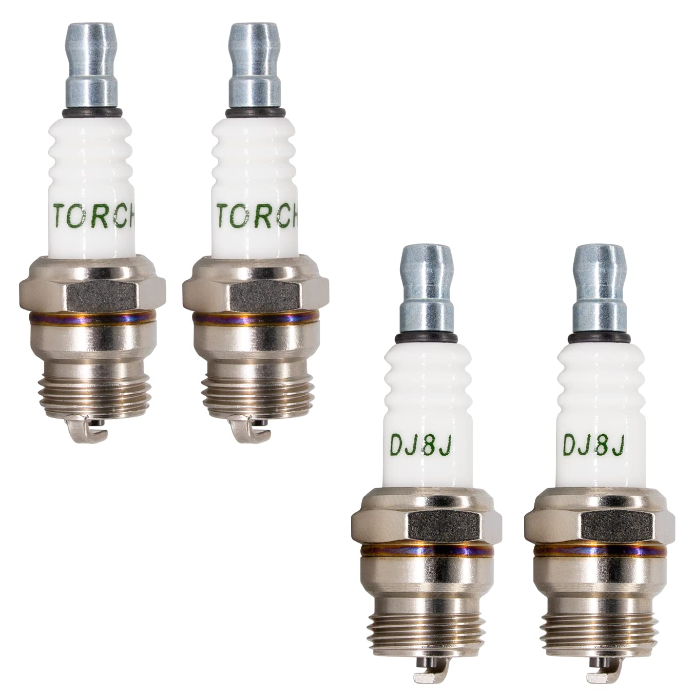 4Pk Torch Dj8J Spark Plug Replace For Champion Dj8J Dj7J Rdj7J 847 850, For Ngk Bm6F, For Mtd 753-06847 753-06193 794-00055A, Oem