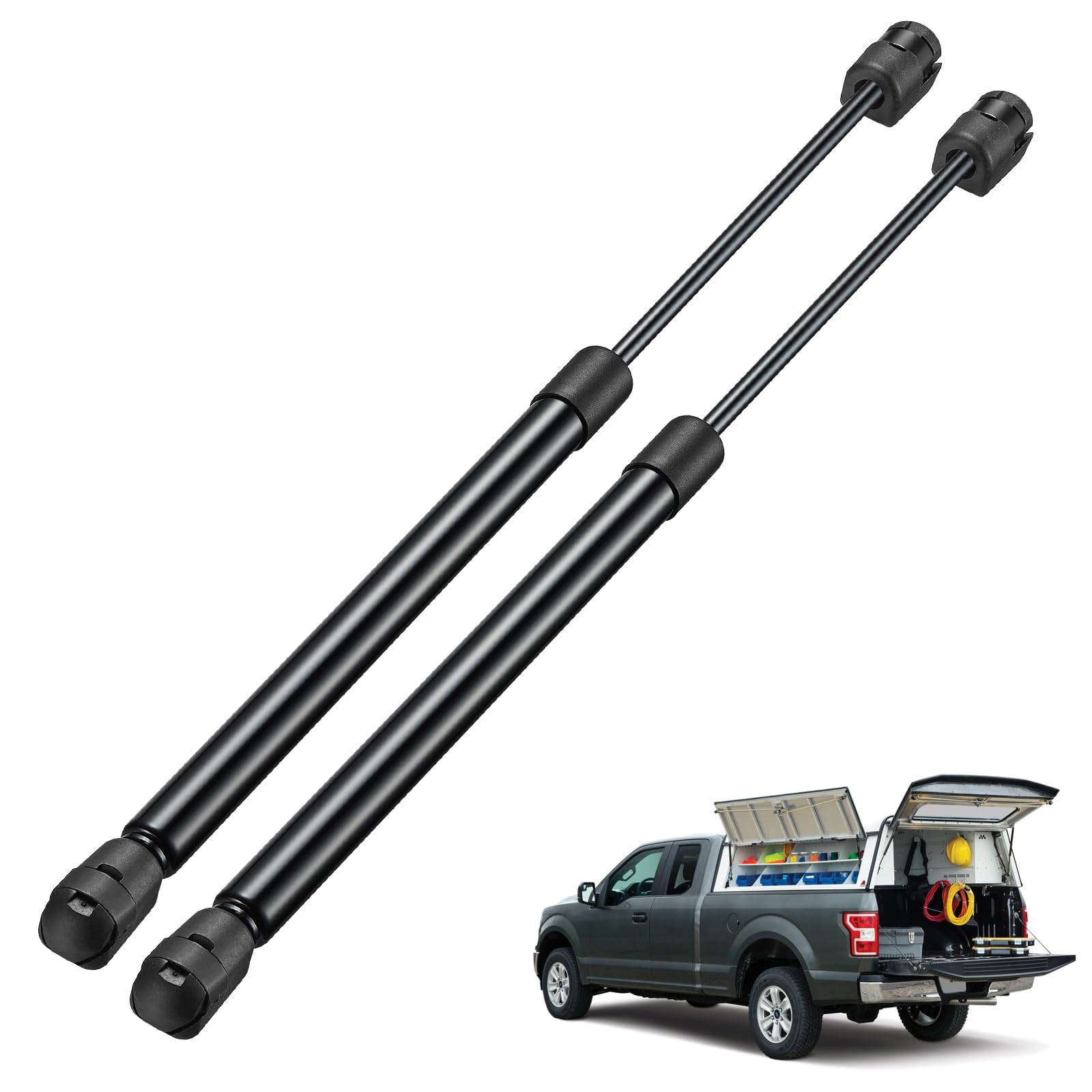 Bdfhyk Ml1310 15Inch 10Lbs (45N) Gas Shocks Struts Lift Support For Leer Are Snugtop Camper Shell Truck Topper Rear Window Truck