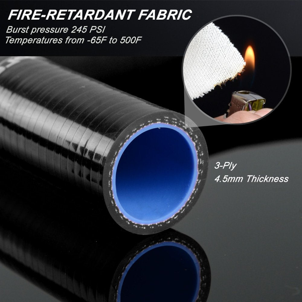 G-PLUS Silicone Radiator Heater Hose Compatible With 1986-1995 Suzuki Samurai Red