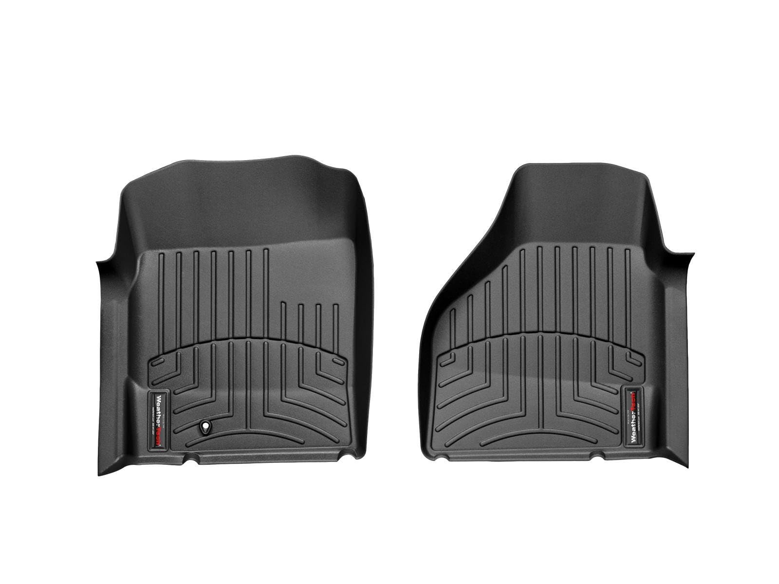 WeatherTech Custom Fit FloorLiners for Dodge Ram Truck 1500, Ram Truck 2500/3500-1st Row (440121), Black