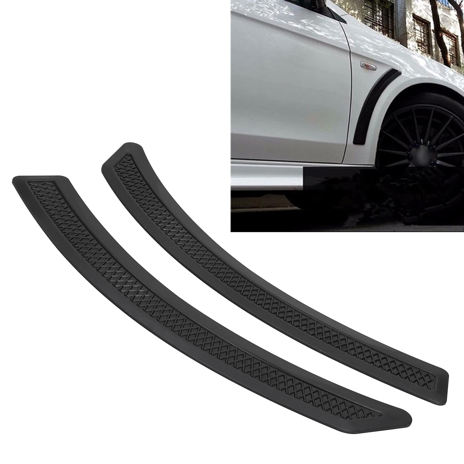 Kimiss Side Vent Cover Trim, Side Vent Cover Trim For Jdm Fit For Mitsubishi Lancer Ex Evo V3 V5 V6 2008-2015