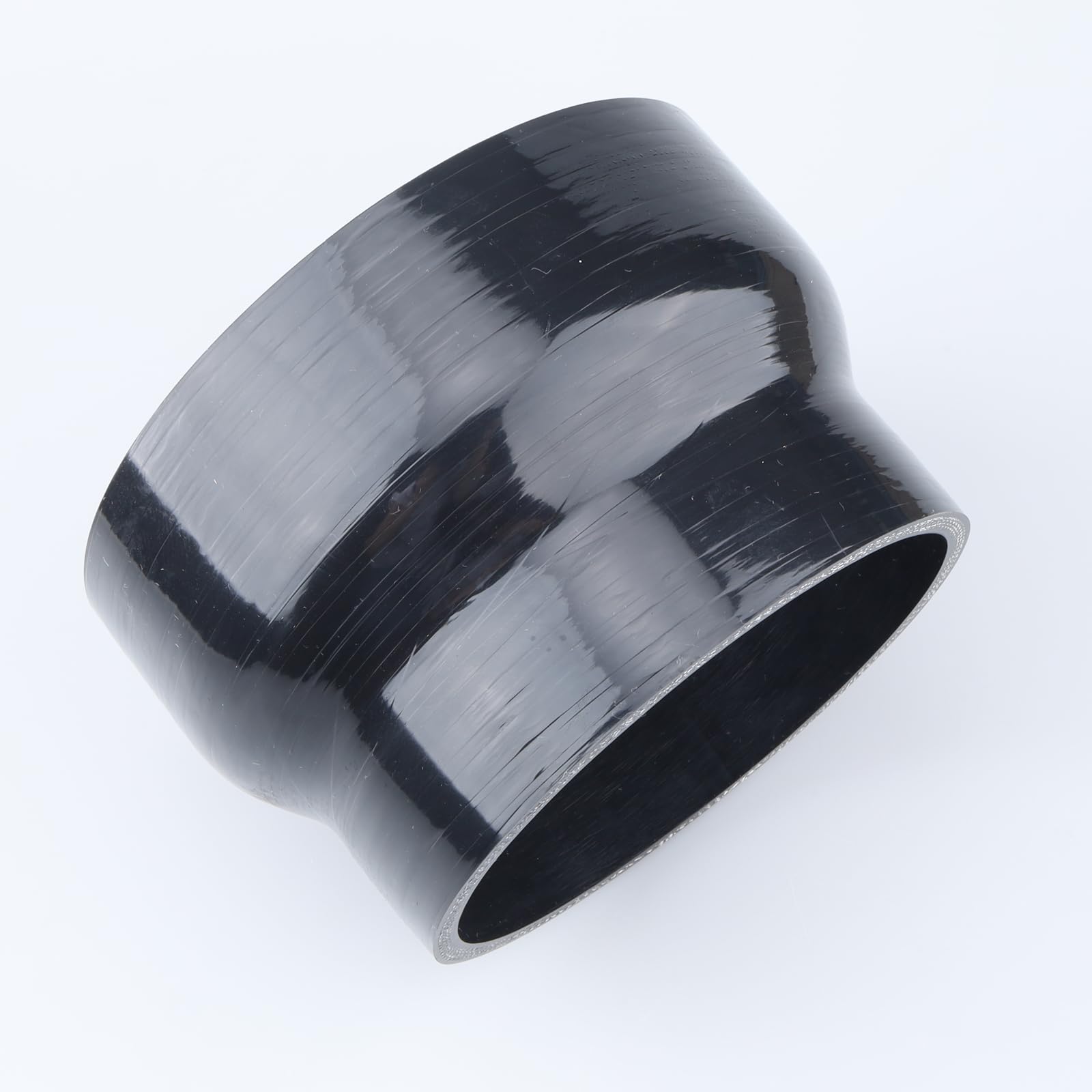 Ac Performance Id 6'' To 5'' (152Mm To 127Mm) Silicone Hose Straight Reducer 4-Ply Reinforced Black, 4'' Length