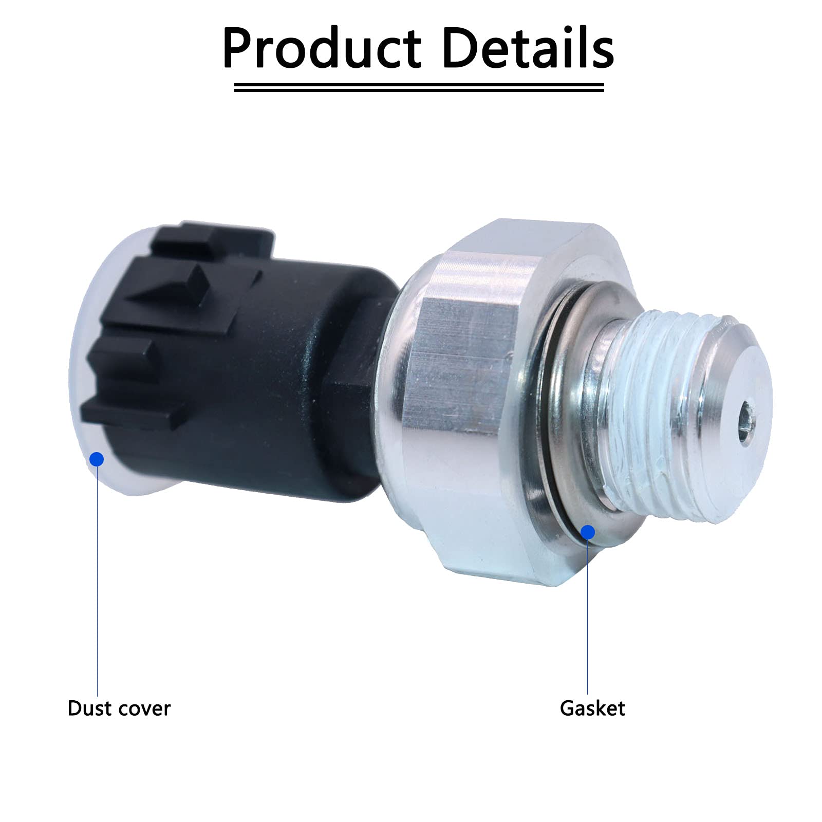Kejsted Oil Pressure Sensor Switch Sending Unit 12673134 213-4411 Compatible With Chevy Suburban Silverado Tahoe Trailblazer Imp