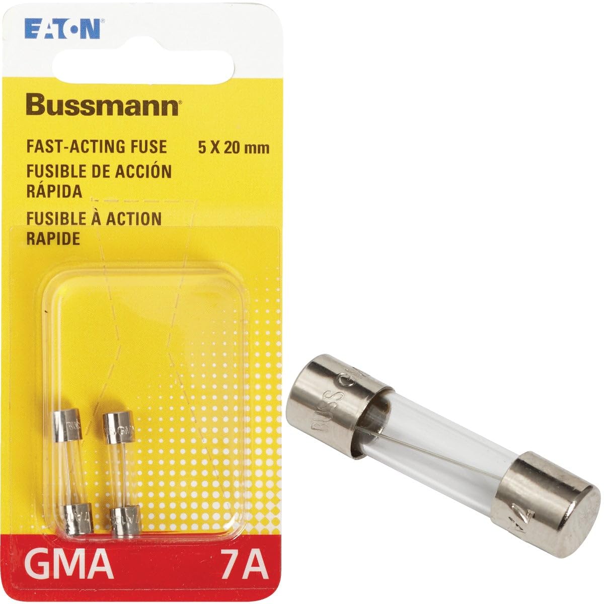 Cooper Bussmann Bp/Gma-7A 2-Pack7A Gma Glass Fuse, Pack Of 1, No Color, 2 Piece