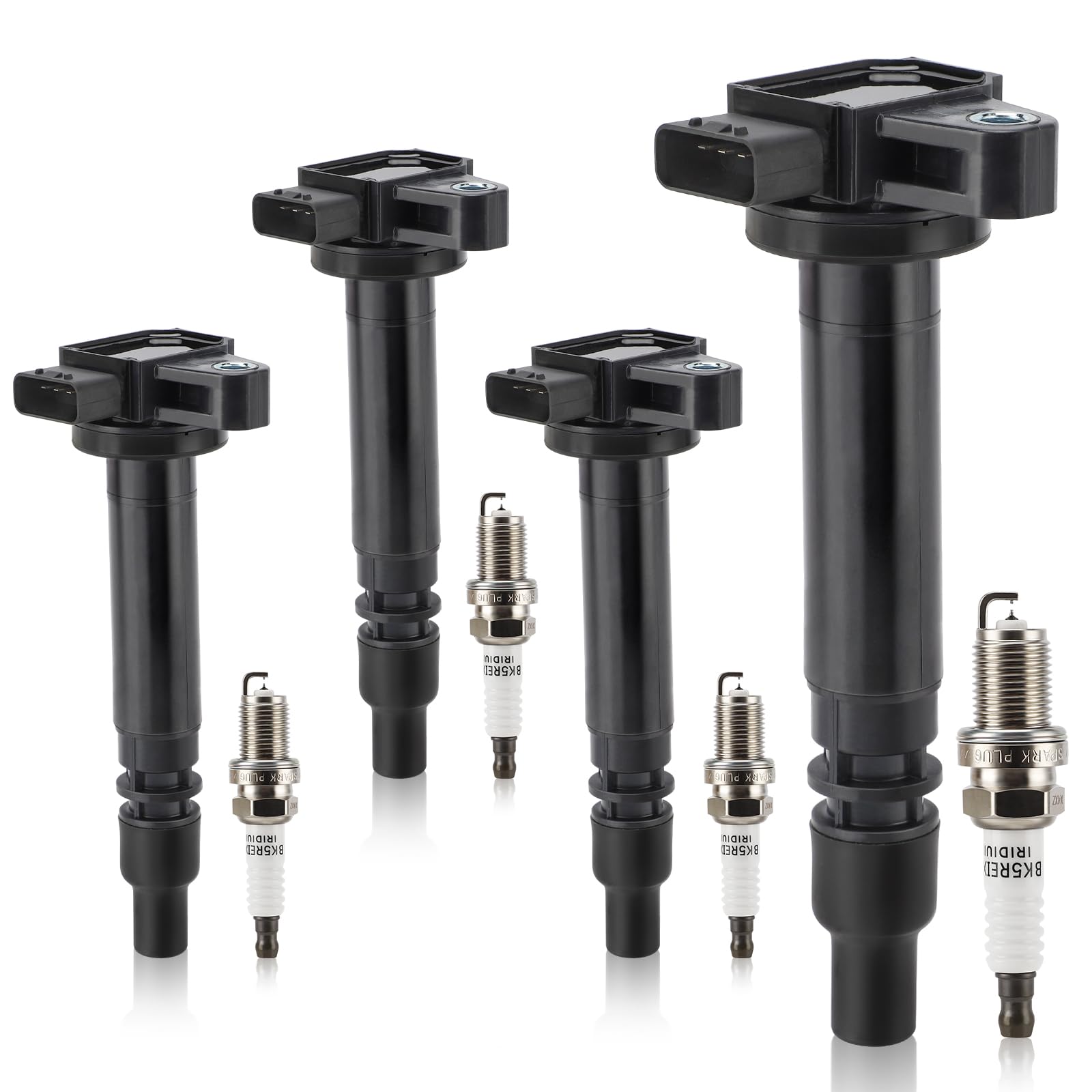 Uf323 Ignition Coil & 7090 Double Iridium Spark Plug For Toyota 1999-2000 4Runner,2000-2004 Tacoma L4 2.4L 2.7L Replaces# C1305 