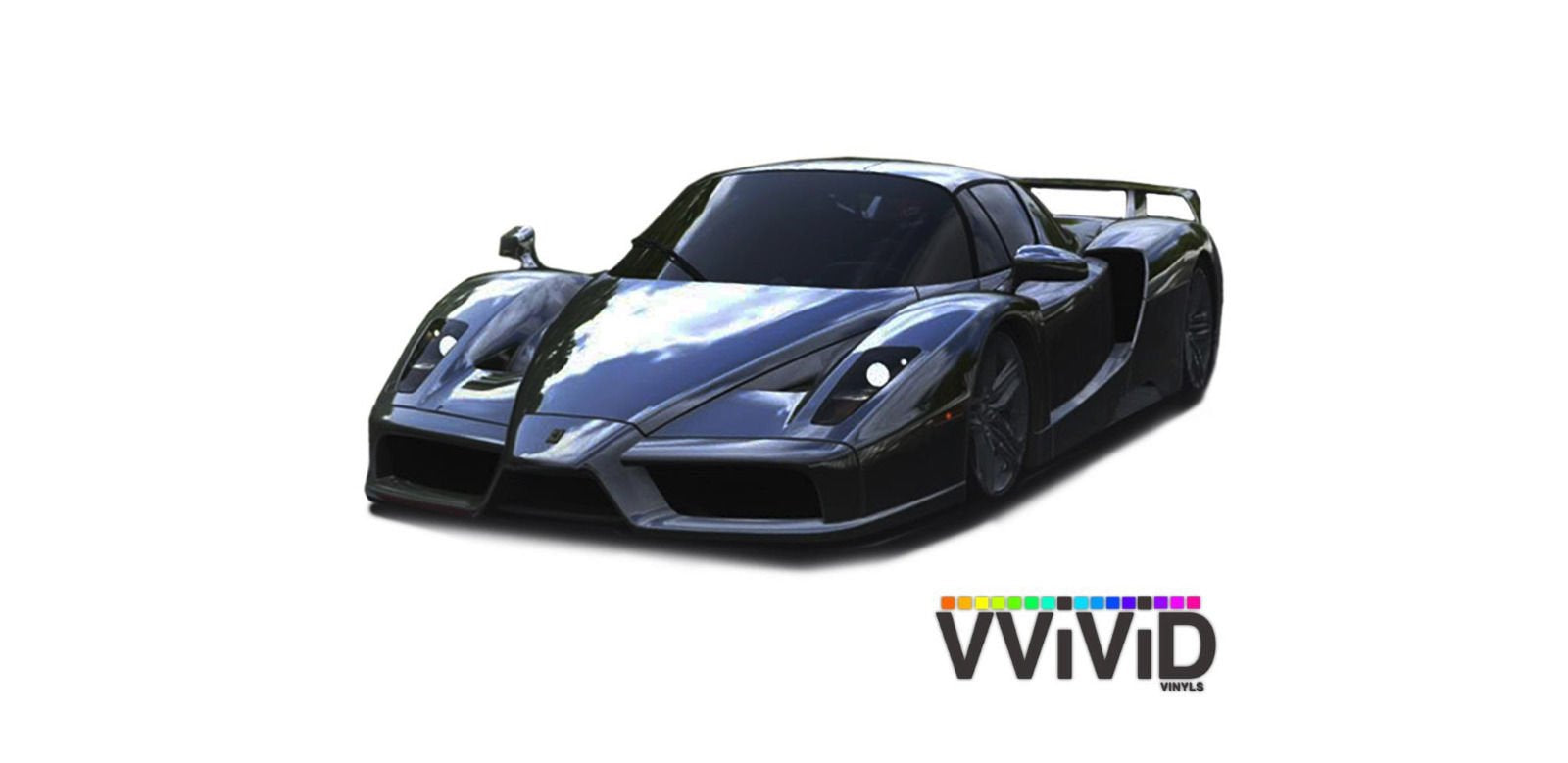 Black Mirror Chrome Cast Vinyl Wrap Self-Adhesive Film Decal Air-Release Bubble And Air-Free 3Mil-Vvivid8 (10Ft X 5Ft)