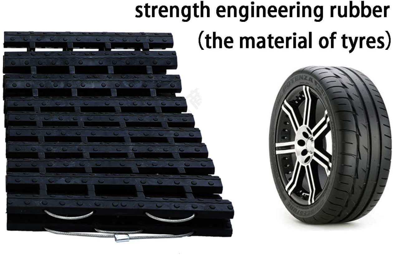 Tire Traction Mat, Portable Emergency Devices for Snow, Ice, Mud, and Sand Used to Car, Truck, Van or Fleet Vehicle