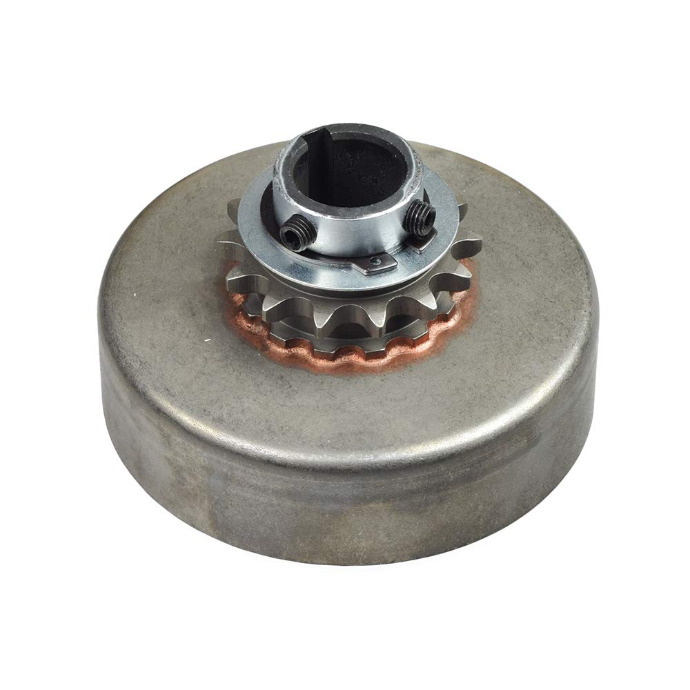 AlveyTech 14 Tooth Heavy Duty Clutch Assembly with 1'' Bore & #40/41/420 Chain Sprocket for Go-Karts and Mini Bikes