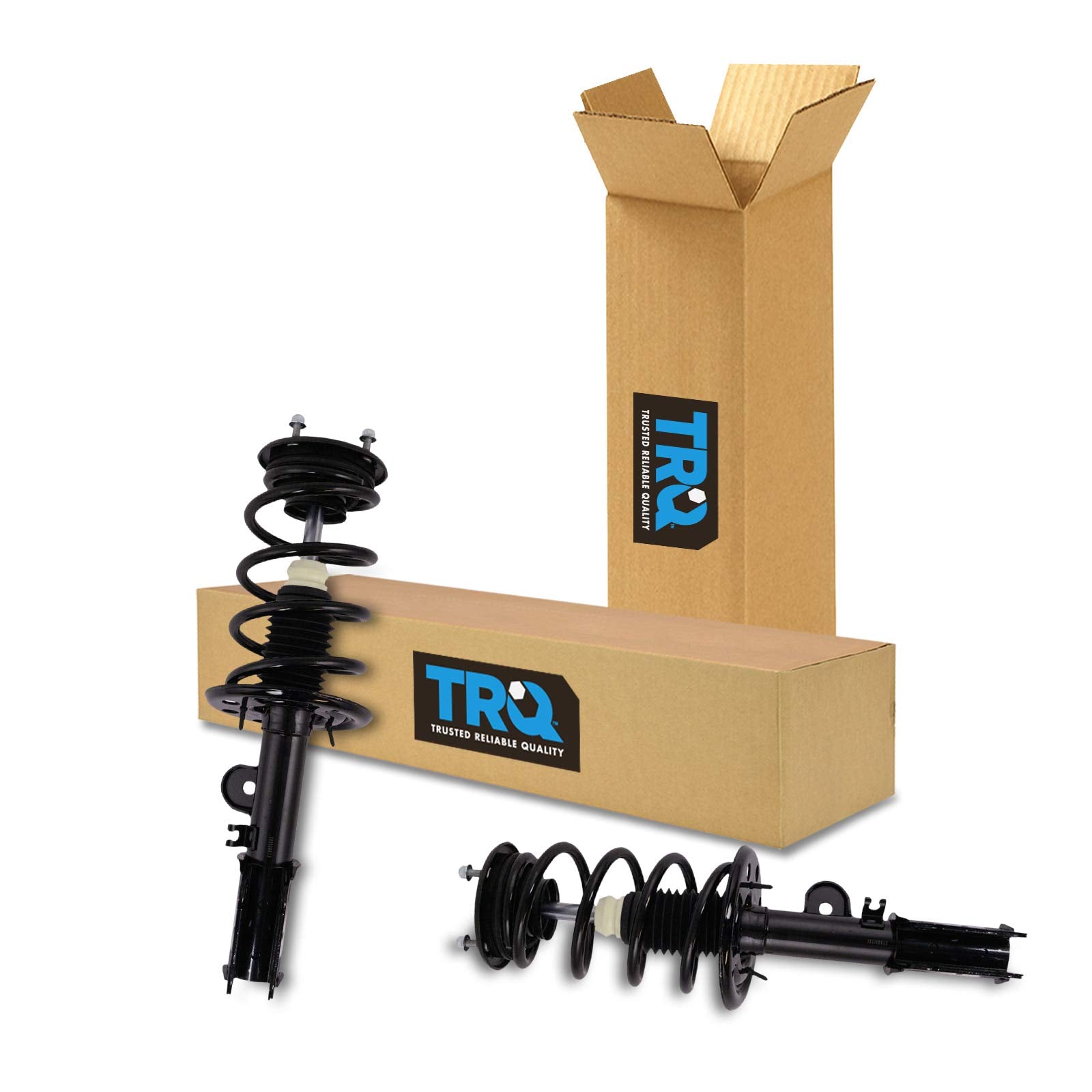 Trq Strut & Coil Spring Assembly Set Driver & Passenger Sides Compatible With 13-19 Ford Police Interceptor Sedan 14-18 Special 