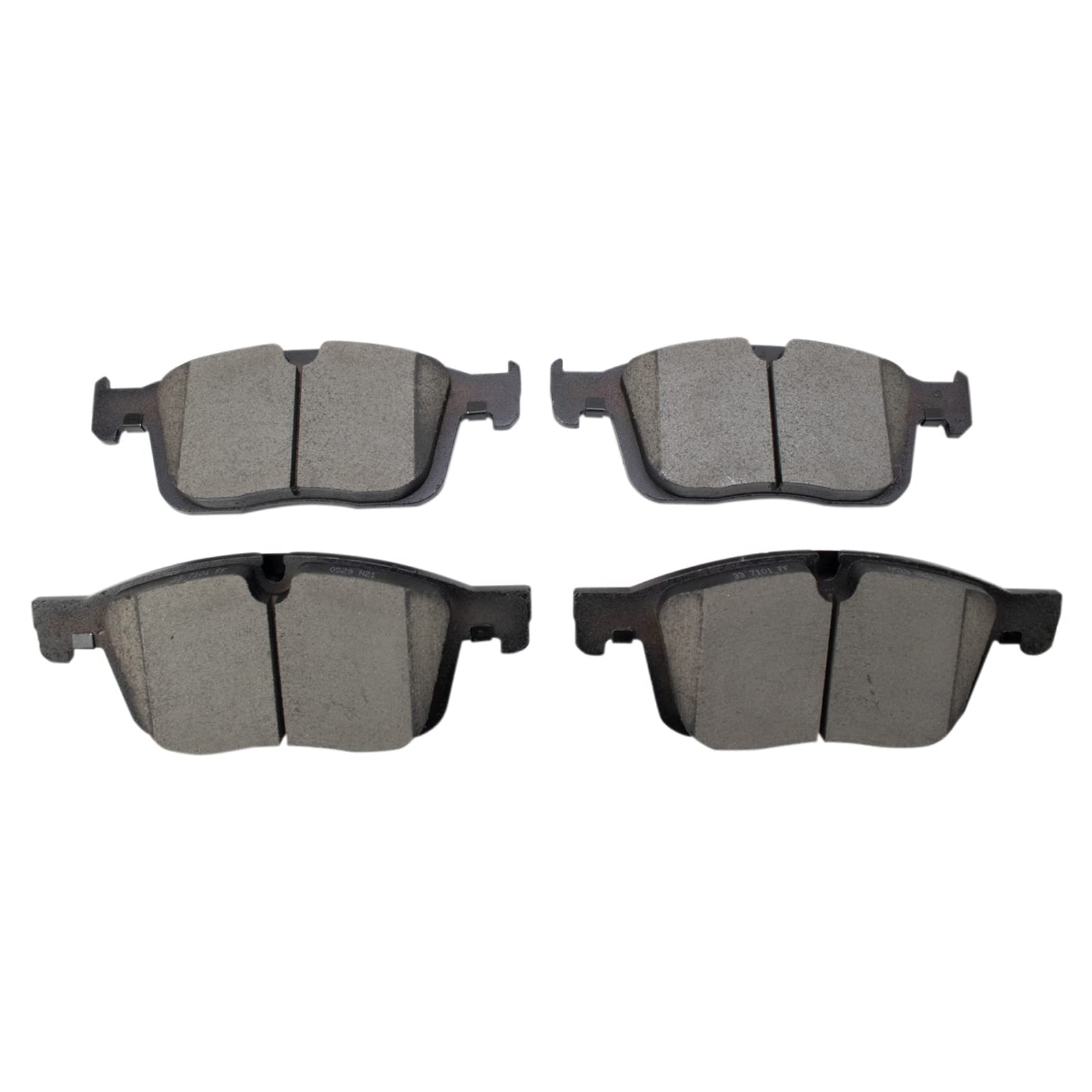 TRQ Front Brake Pads Ceramic Compatible with 2016-2017 Volvo XC60