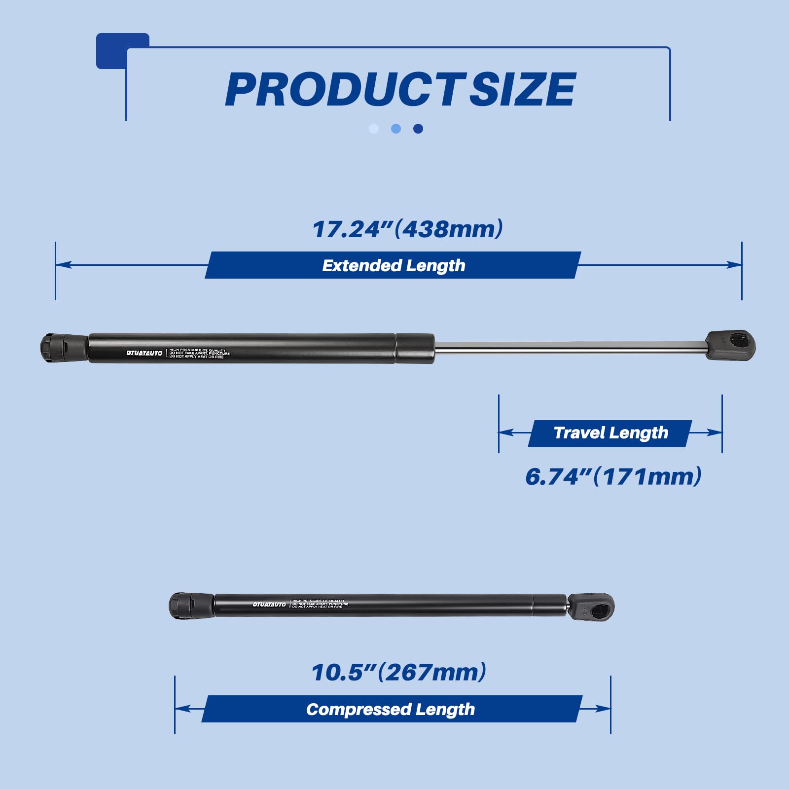 Replacement For 2002-2007 Jeep Liberty Hood Struts, Otuayauto Front Hood Lift Support Shock, Replacement Sg314037 4366 (Pack Of