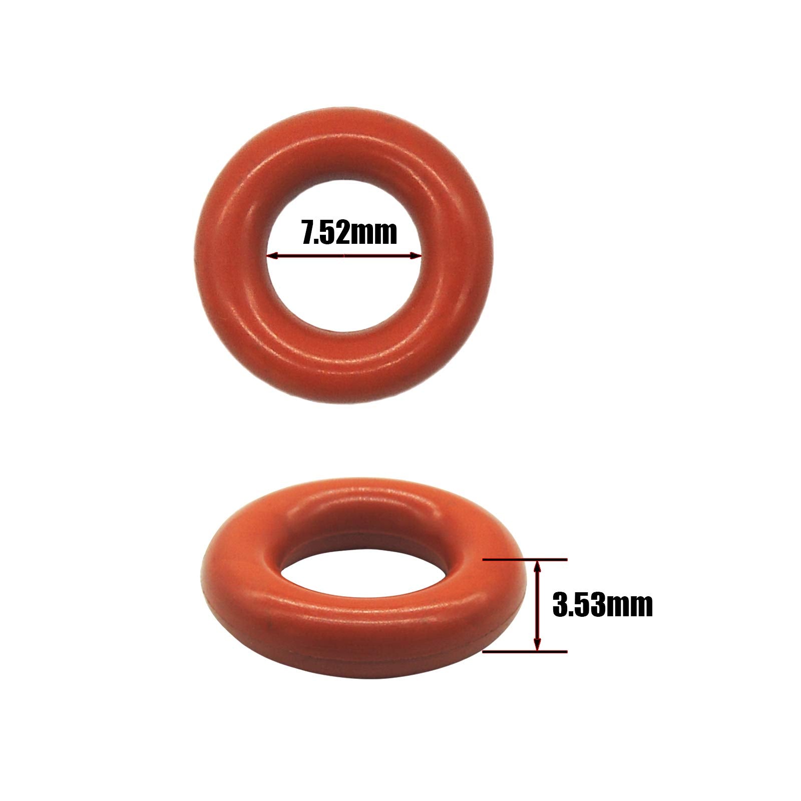HiSport Fuel Injector O-Rings Set O-203 RED [7.52mm X 3.53 mm 50 Pcs Compatible with IWP063 IWP043 IWP069 IWP181 IWP189 IWP162 0