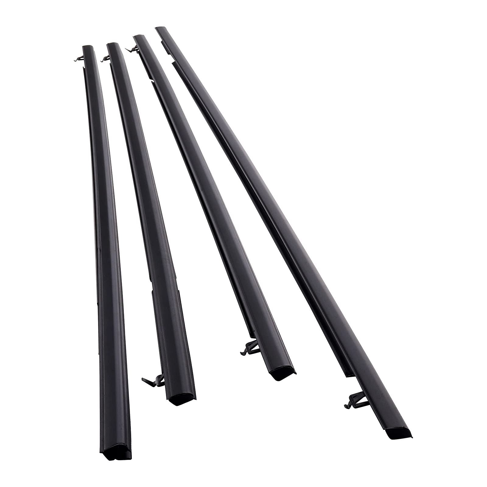 MotorFansClub 4PCS Weatherstrip Window Sealing Fit for Honda Civic 2006 2007 2008 2009 2010 2011 Door Outside Sealing Strip, Bla