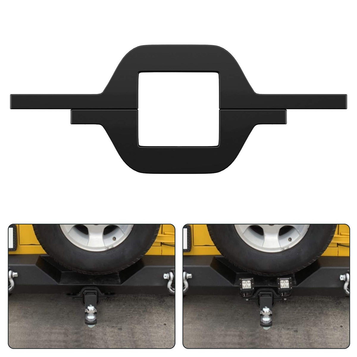 Nilight Tow Hitch Bracket 2''-2.5'' Universal Mounting Kit Reverse Road Led Work Light For Truck Suv Trailer Rv, 2 Years Warrant