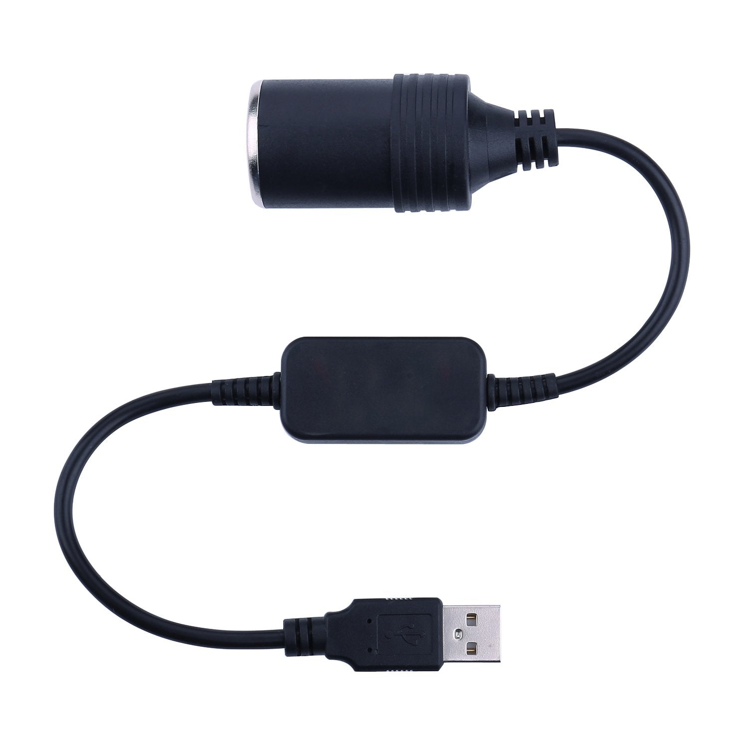 Usb Cigarette Lighter Adapter - Igreely Usb A Male To 12V Car Cigarette Lighter Socket Female Cable Converter 1Ft/30Cm