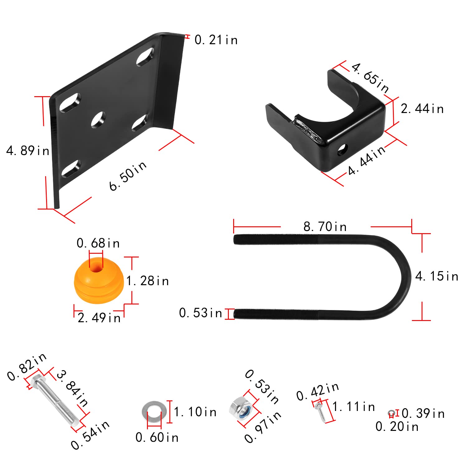 6' Rear Axle Flip Kit For Chevy Silverado Gmc C1500 1988-1998 Pickup Truck Lowering Drop Kit