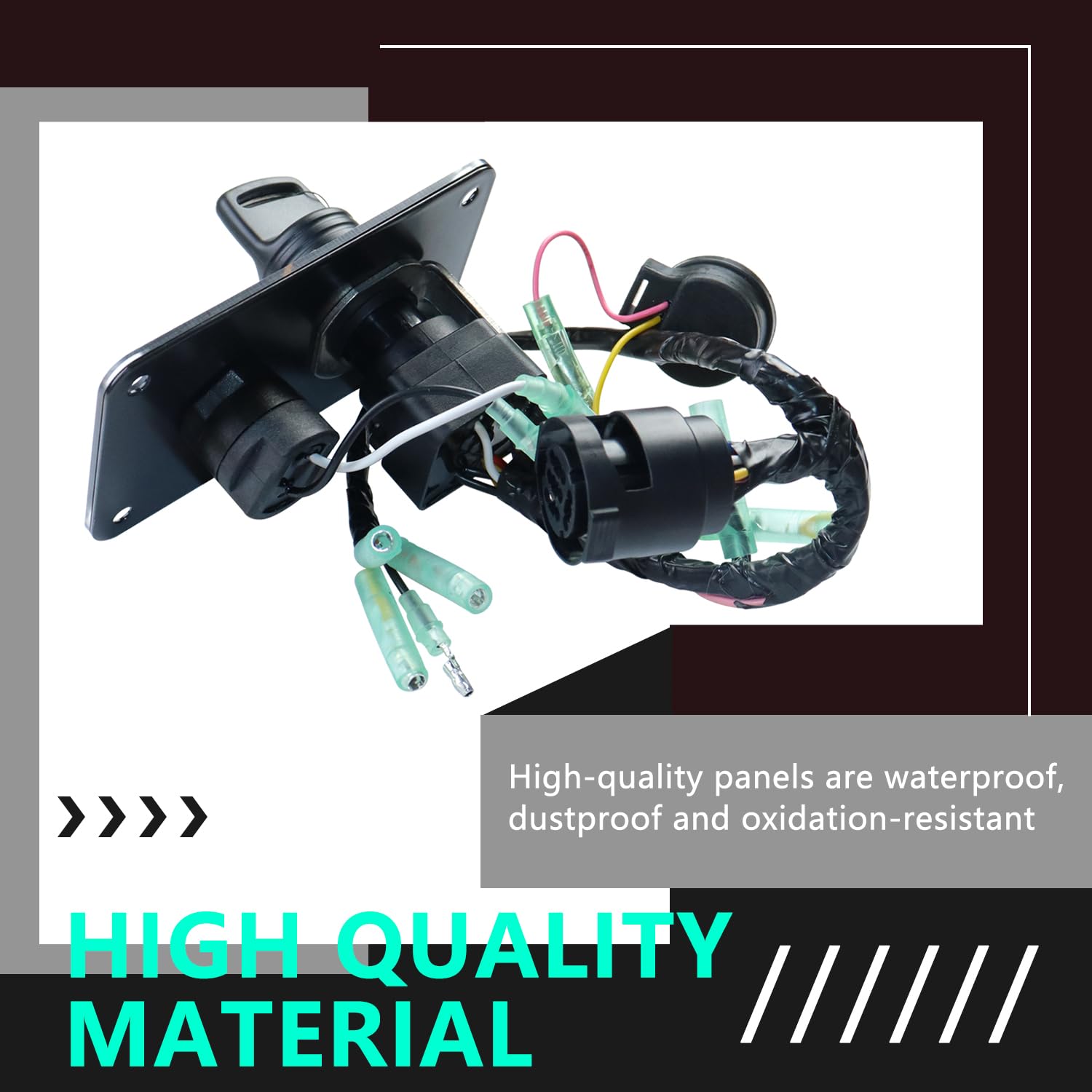 Main Switch Panel 12V Single Engine Key Switch Panel Assembly For Yamaha Outboard Yacht 704-82570-12-00 704-82570-11-00 704-82570-08-00 On-Off-Start 704 Control Box