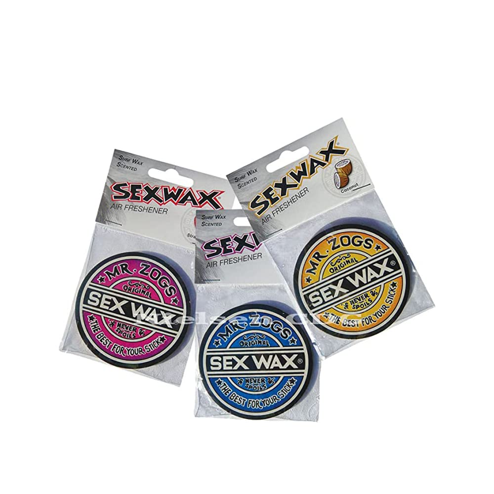 Sex Wax Air Freshener (3-Pack, Assorted, C/P/S)