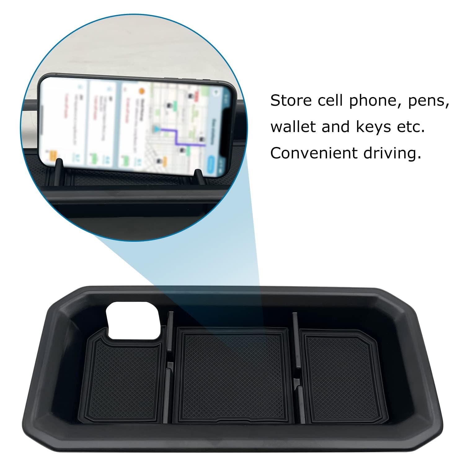 Jojomark Compatible With Toyota Tundra Accessories Center Console Tray Organizer For Tundra 2022 2023 2024 2025 Insert Abs Armre