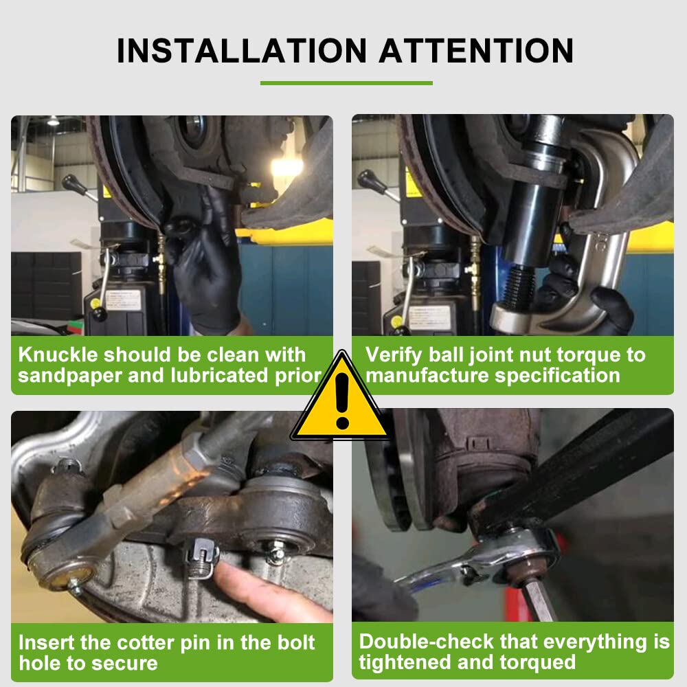 Scitoo 4Pcs Front Suspension Kit Inner Tie Rod Ends Outer Tie Rod Ends Fit 2006-2012 For Chevrolet Colorado 2006-2012 For Gmc Canyon
