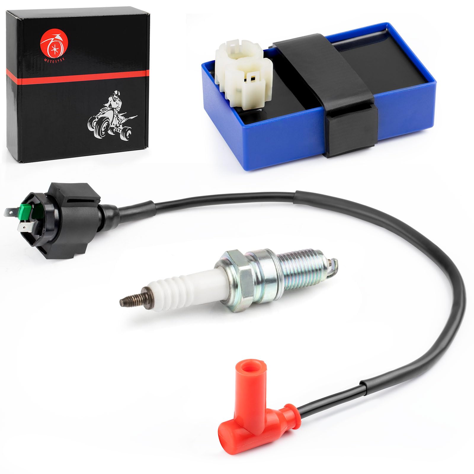 Cdi Box Igniter And Ignition Coil & Spark Plug For Honda Foreman 400 1997-2003 Fourtrax Foreman 400 1995 1996 Trx400Fw 4X4 30410-Hm7-003