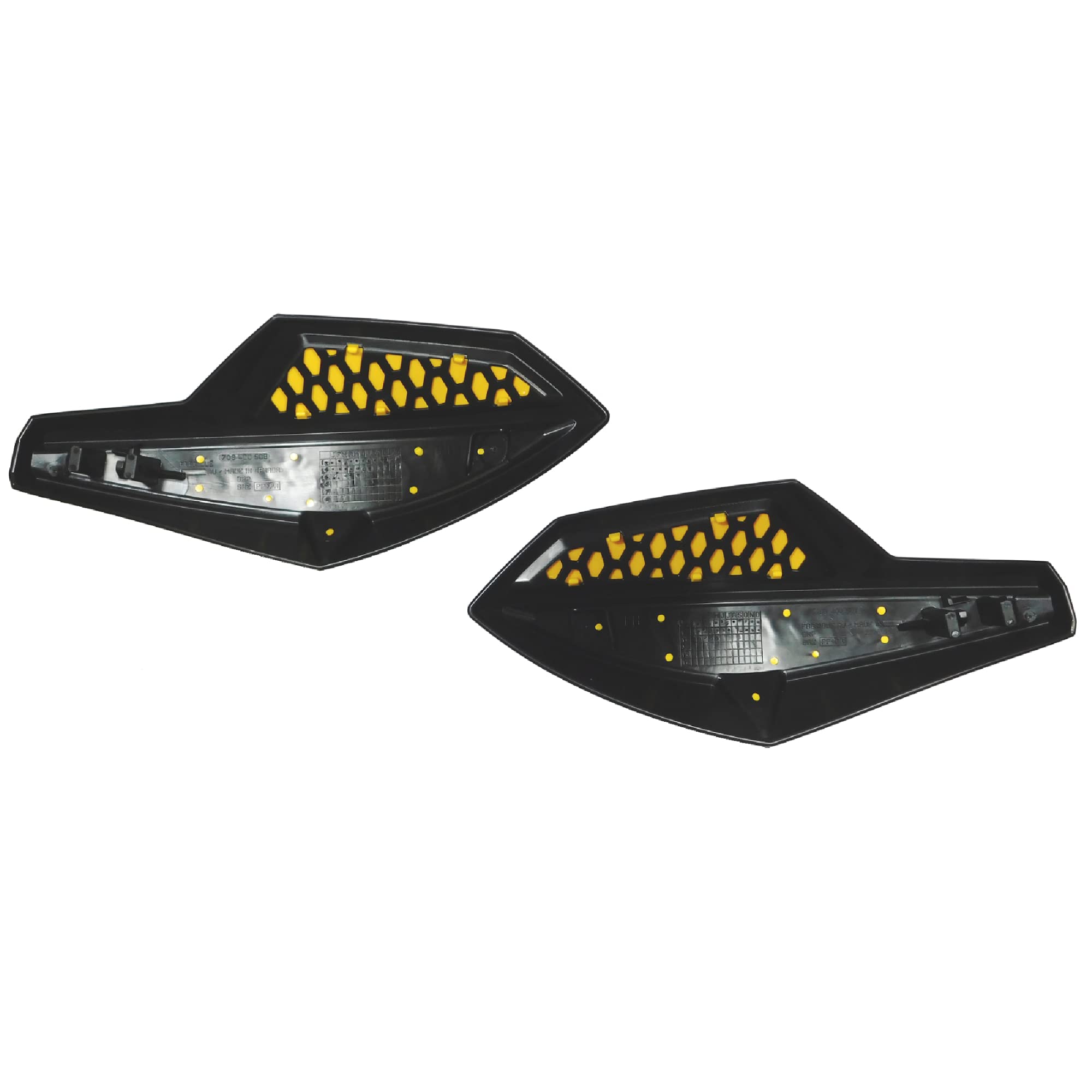 Can-Am 715000525 Black/Yellow ATV Handlebar Wind Deflector