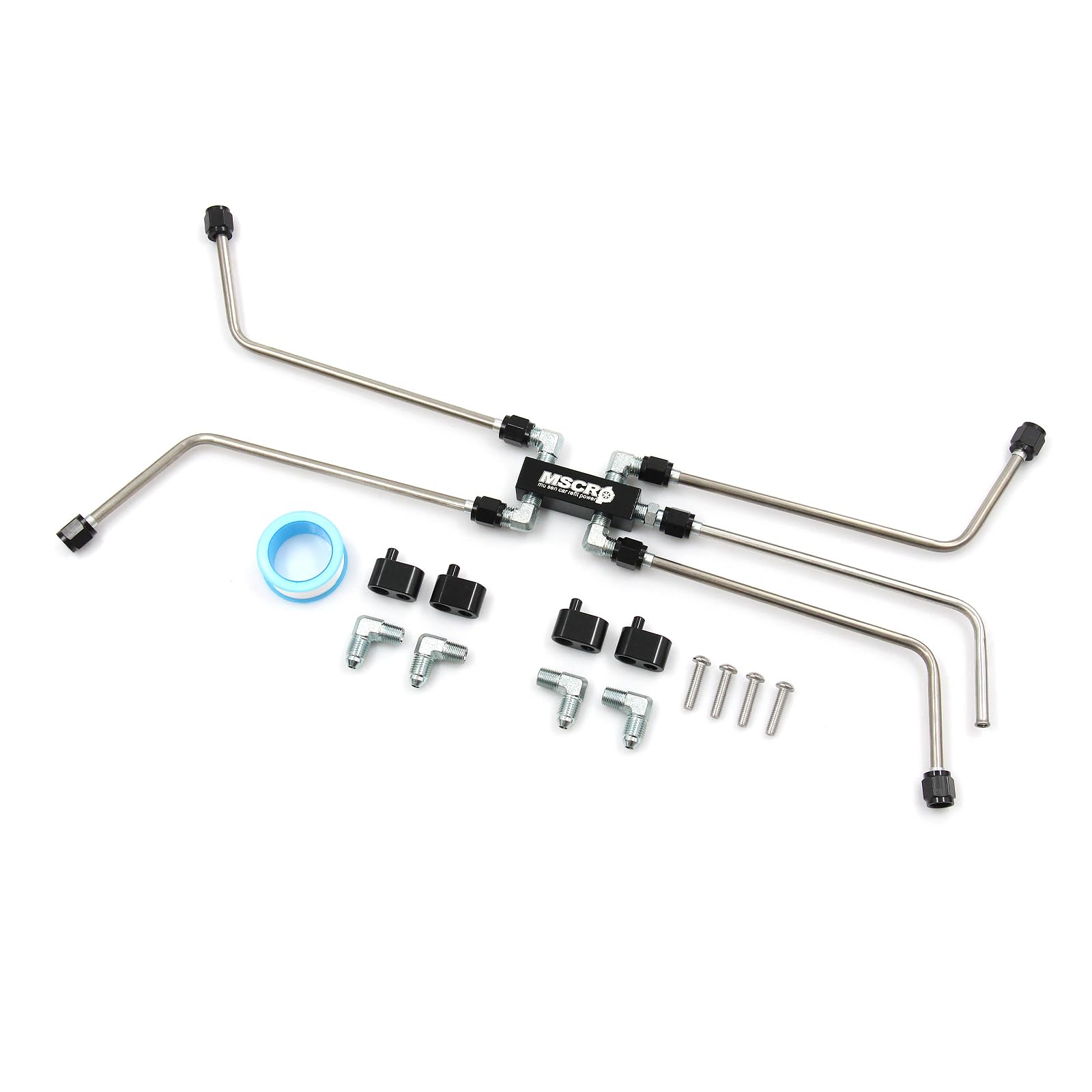 Mscrp An4 Fuel Brake Line,Ls Coolant Crossover Steam Vent Kit Ls Stainless Coolant Crossover Steam Vent Kit Compatible With For 