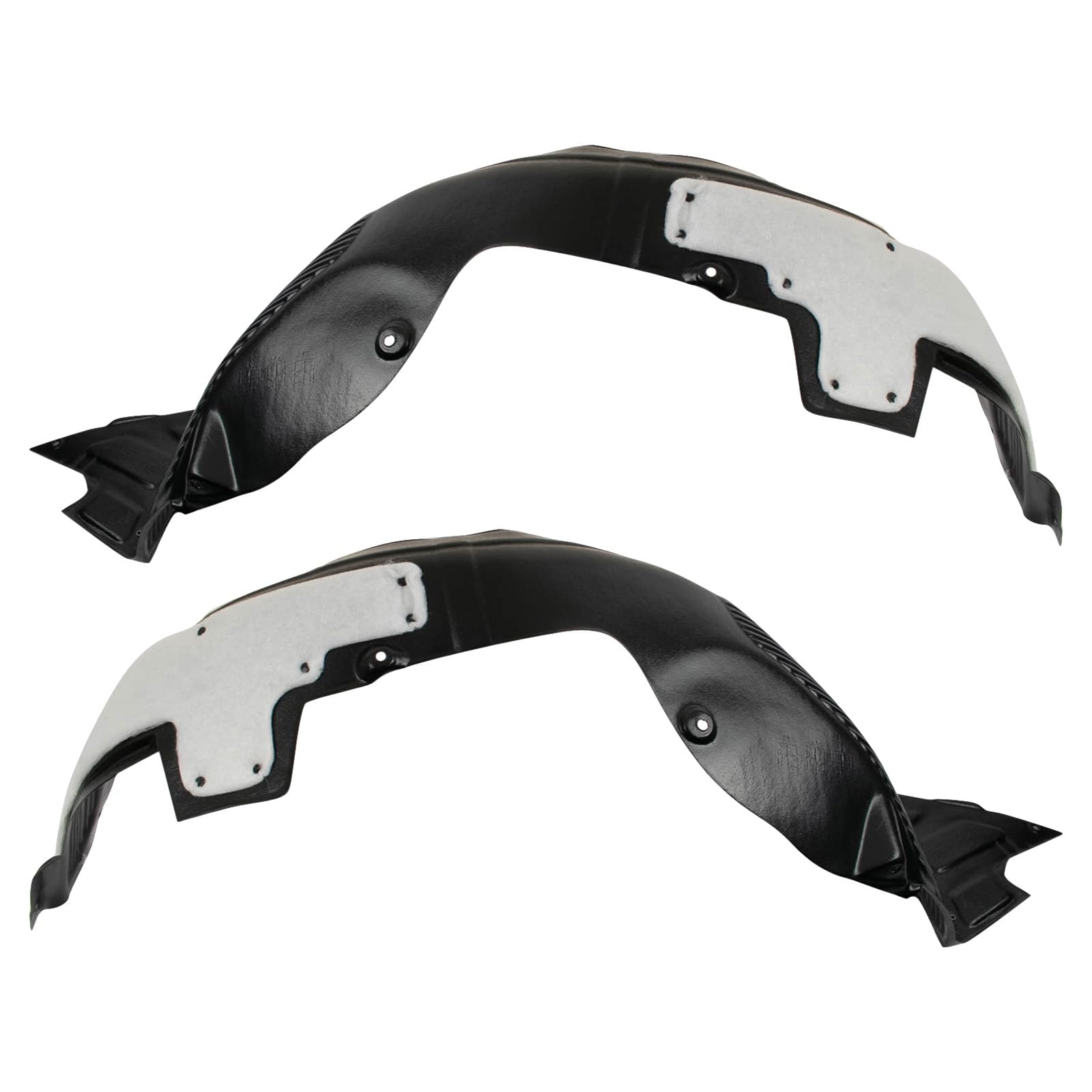 Trq Front Inner Fender Liner Set Compatible With 2014-2016 Kia Forte Forte5 Ki1248122 Ki1249122