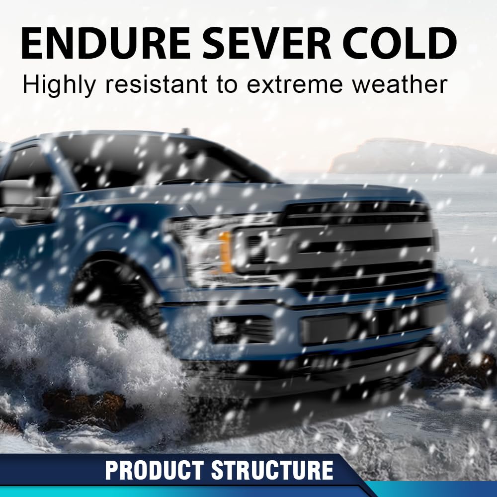 PIT66 Fender Flares Compatible with Ford F150 2018 2019 2020 Smooth Paintable Factory Style 4pcs