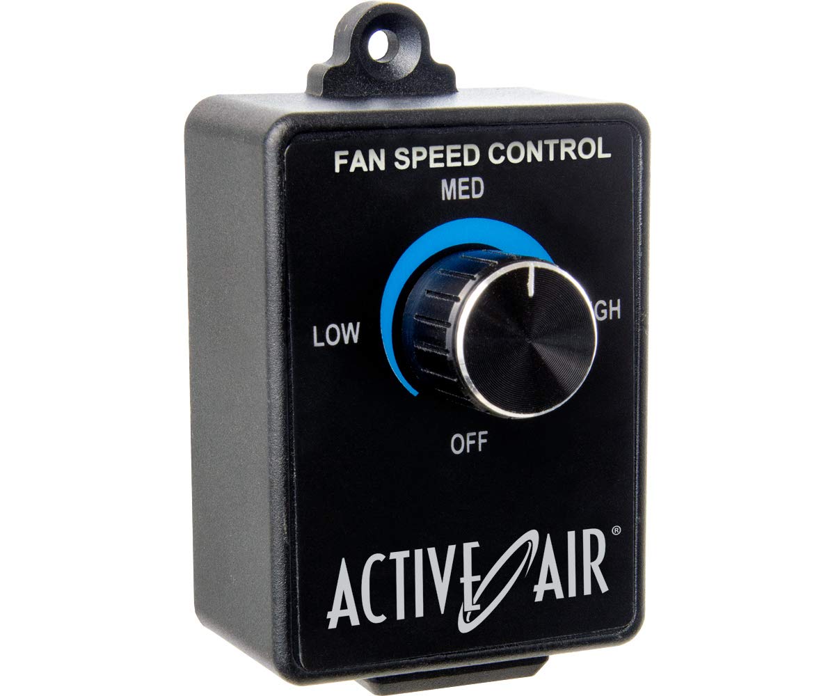 Active Air Fan Speed Adjuster - Push Button Switch, Rotary Actuator, Po Operation, Black