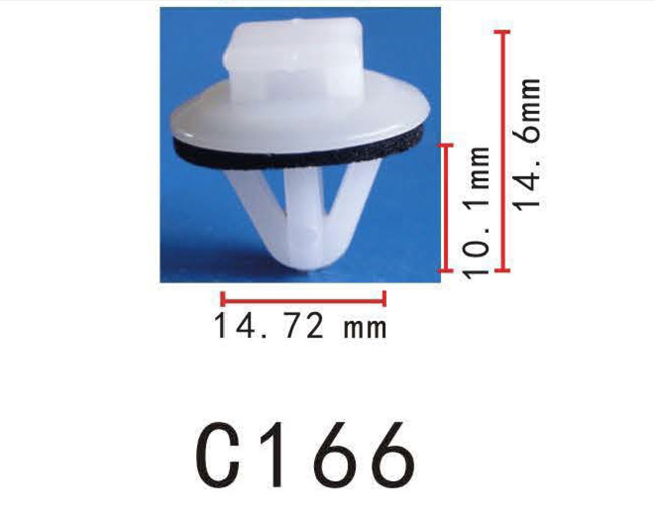 Autobahn88 Clip With Sealer, Compatible With Toyota,Gm (Oem: 6295520020, 6295512010, 9046710077, 94848834) (Pack Of 20)