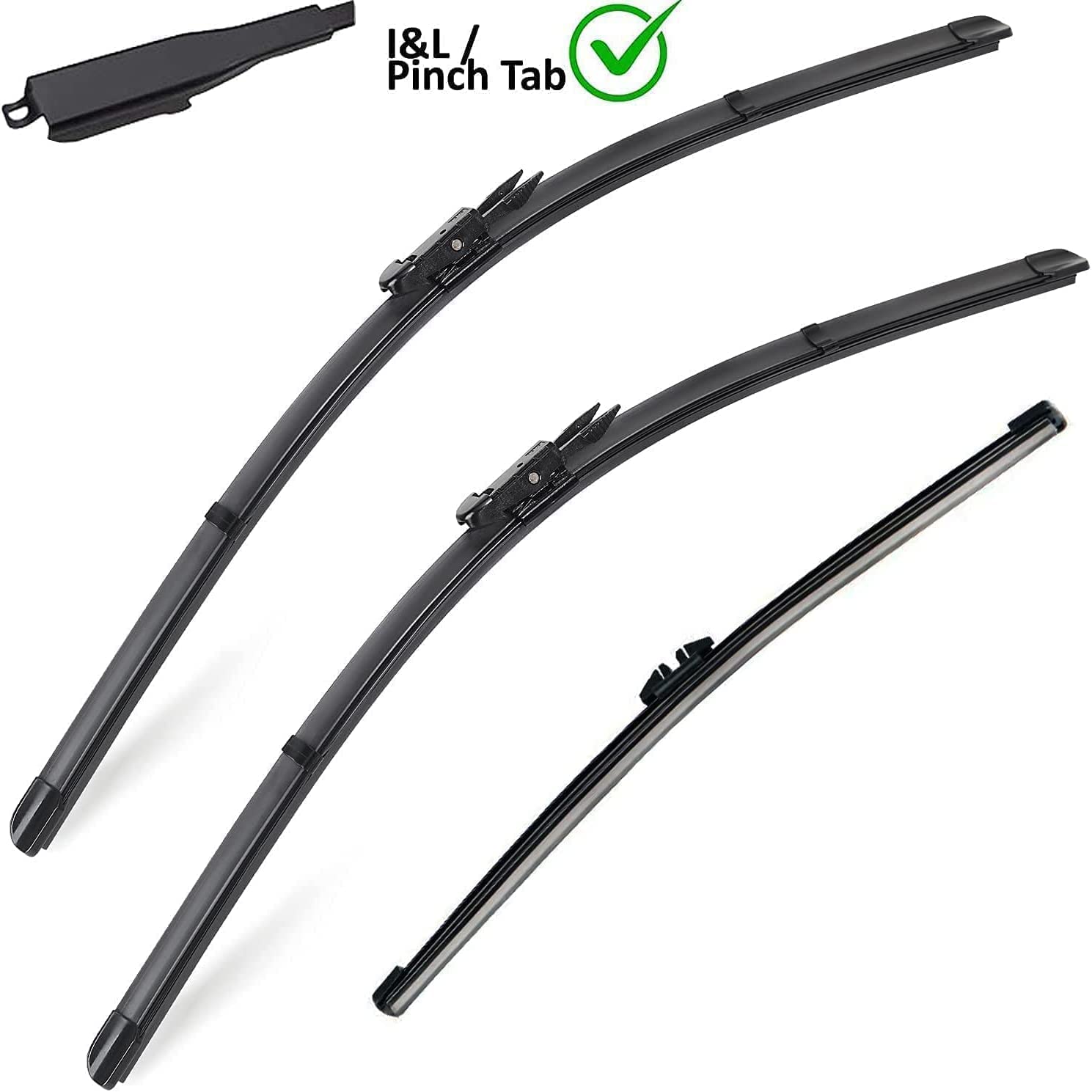 Autoboo 28''+28'' Windshield Wipers With 11'' Rear Wiper Blade Replacement For Ford Escape 2013-2019 -Original Factory Quality (