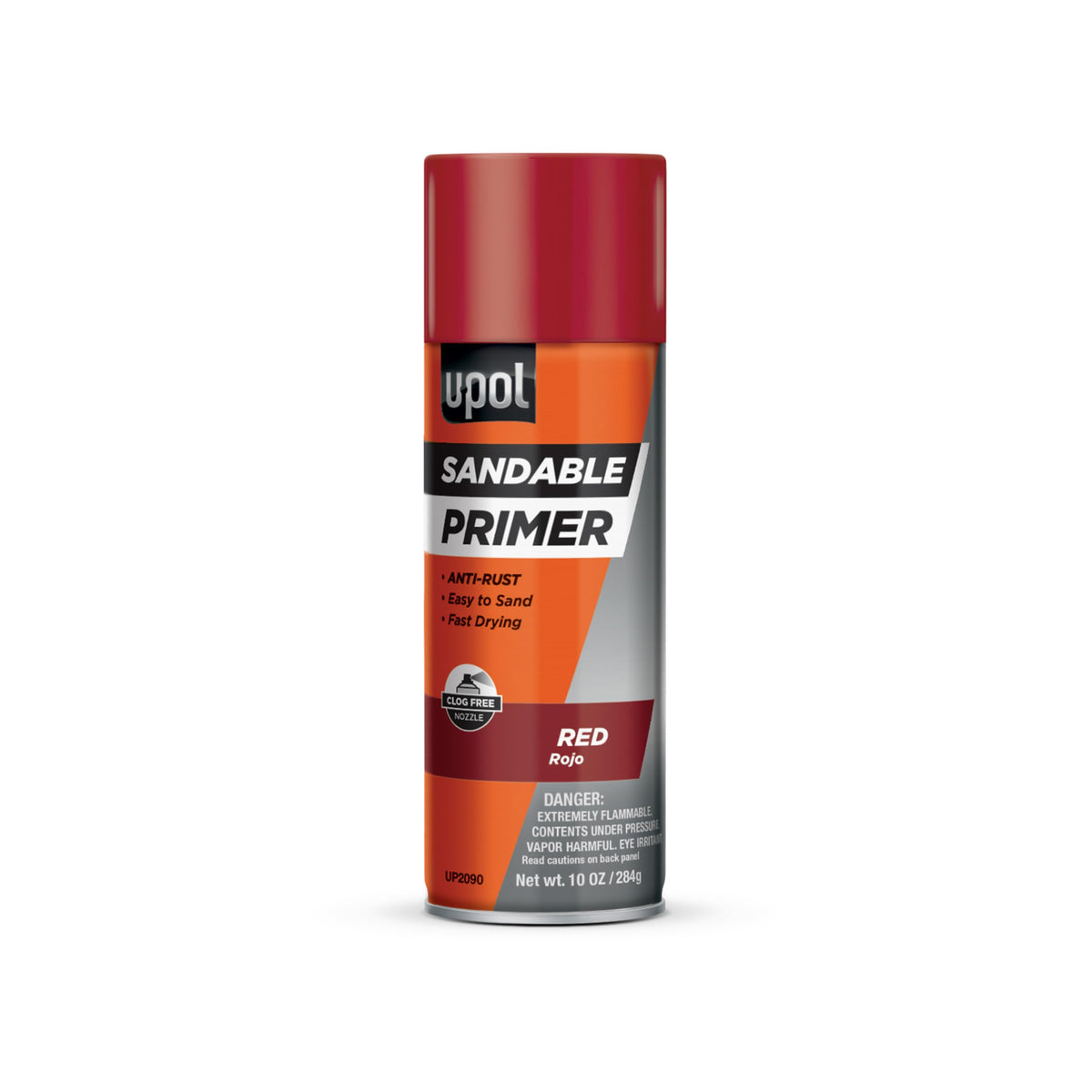 U-POL Sandable Primer, Fast-Drying, Durable & All-Purpose Primer Spray With Anti-Rust Technology, Red