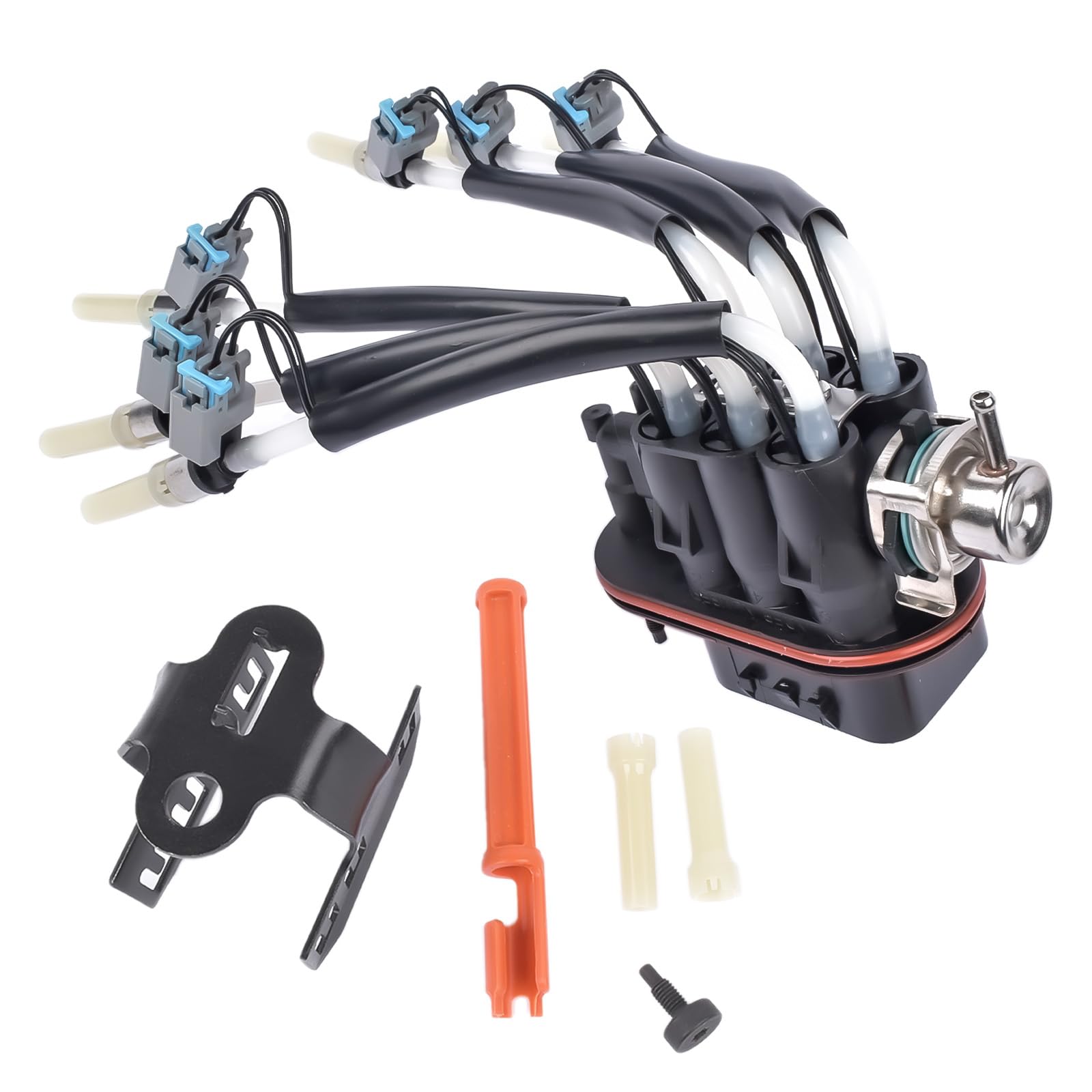 TEKKOAUTO FJ503 4.3L V6 Spider Fuel Injector Kit Replacement for GMC Chevy Pickup Isuzu FJ10565 12568332 19210688 4G1887