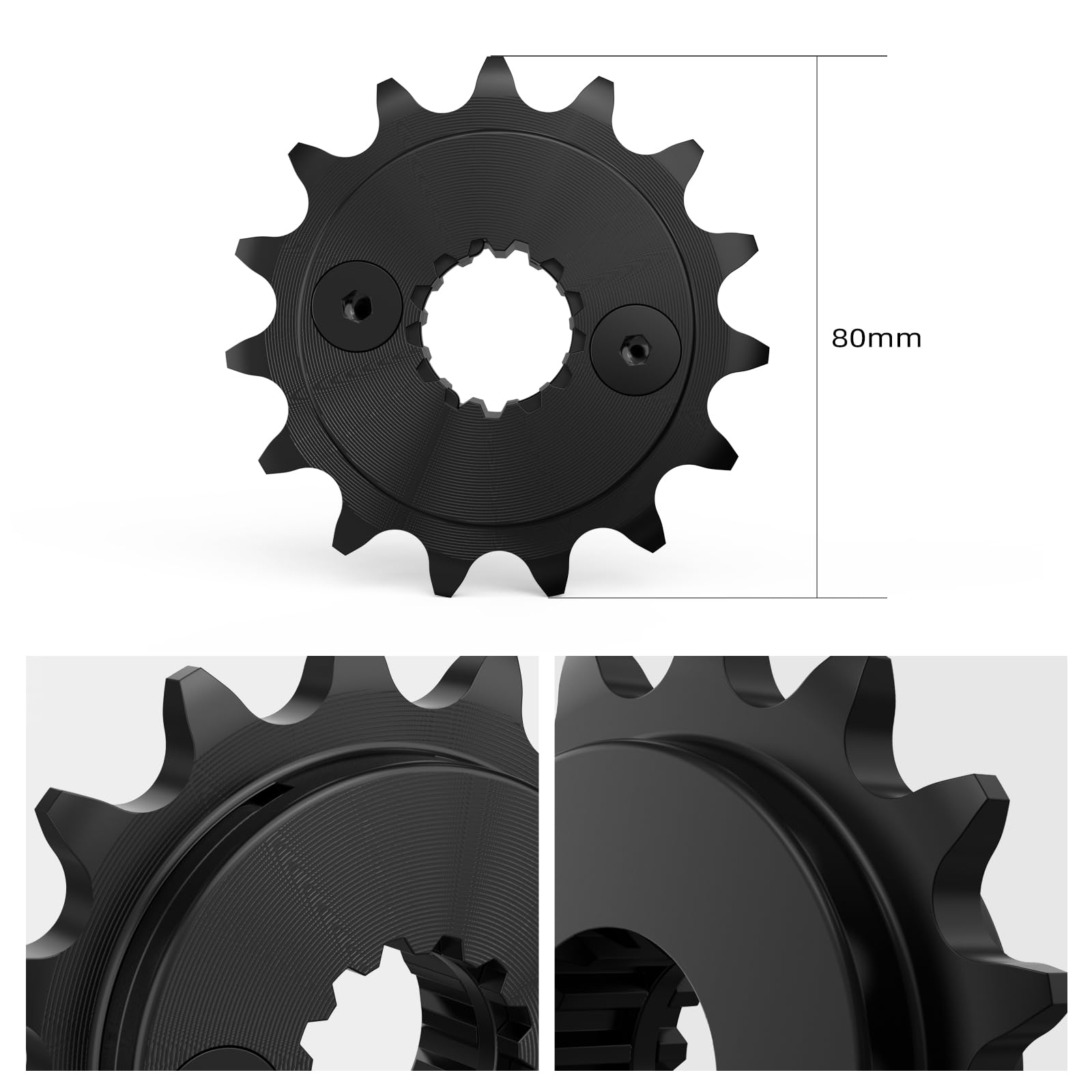 NICECNC M6 x 10Nm 15T Front Countershaft Sprocket Compatible with Honda XR650L 1993 1994 1995 1996 1997 1998 1999-2024