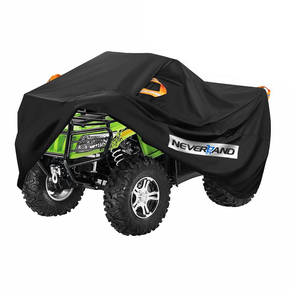 NEVERLAND ATV Cover Oxford Cloth Heavy,for Polaris Sportsman Yamaha Grizzly Honda FourTrax Kawasaki KFX Wheel Car with Air Vents