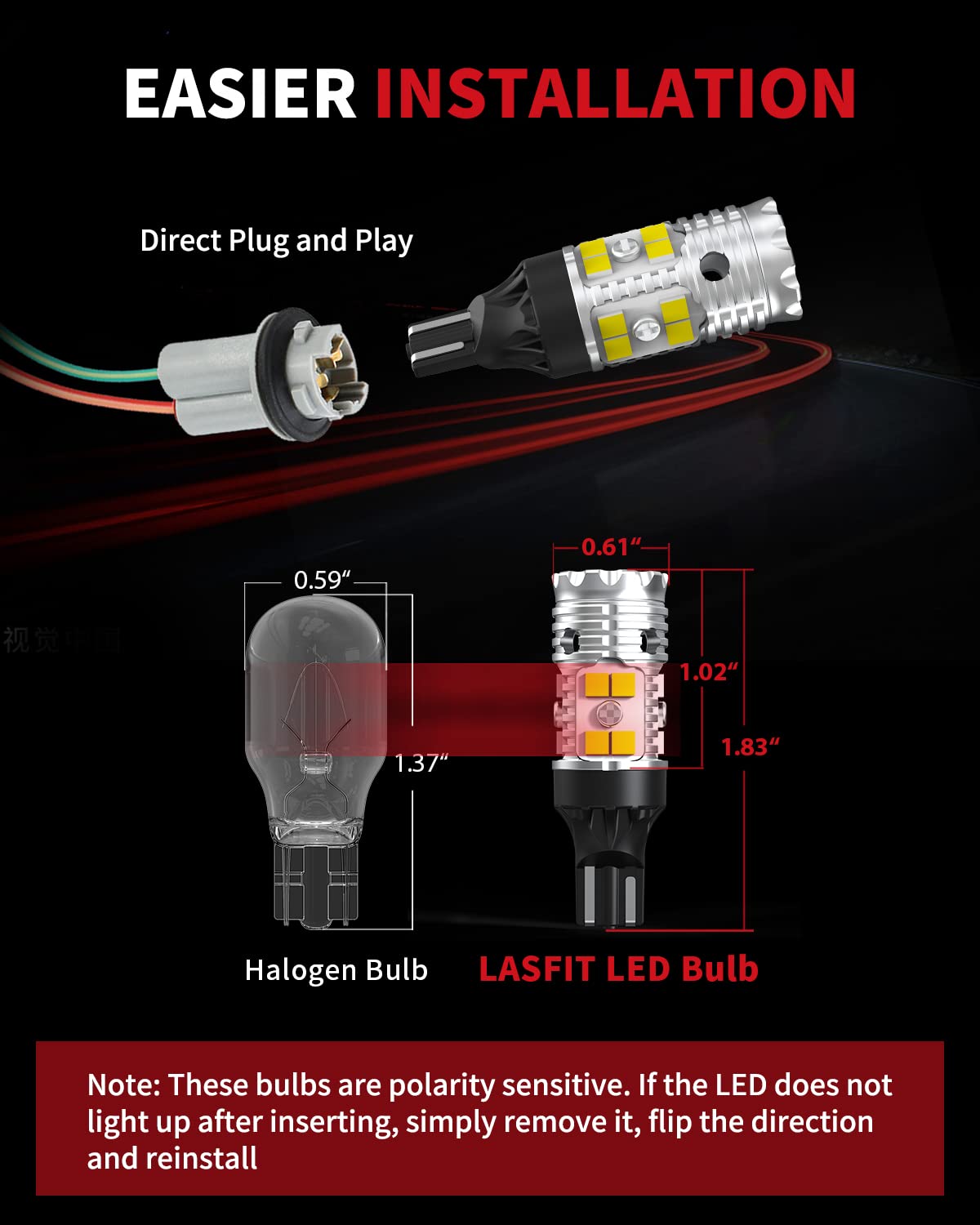 Lasfit 921 Led Reverse Backup Lights For 2014-2022 2023 2024 2025 Silverado 1500, Canbus Ready 912 W16W 904 916 2835 Exterior Re