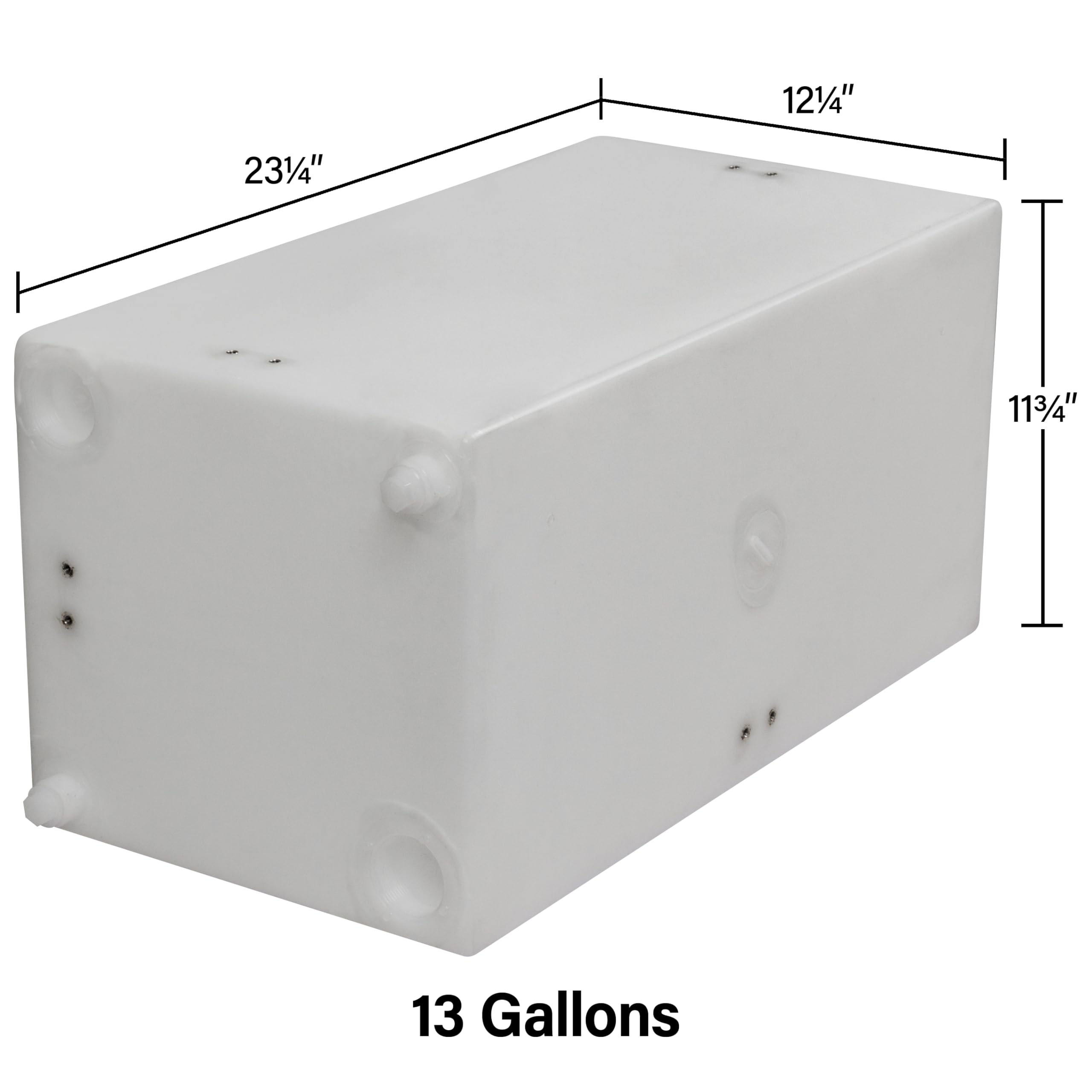 Ameri-Kart 13 Gallon RV Fresh Water Tank for Drinking and Potable Water, for Campers, Trailers, and RVs, WT-5683, 23.25-Inch x 1