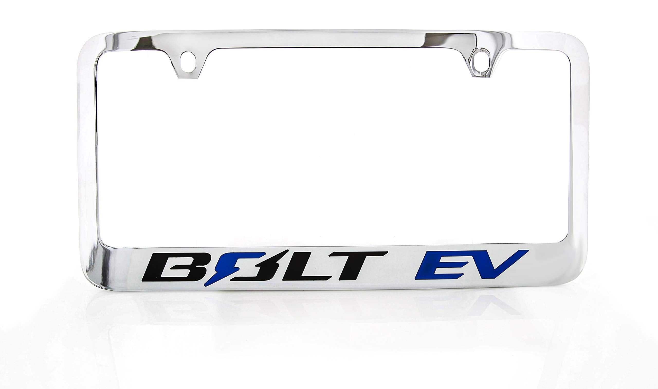 Chevrolet Bolt Ev Wordmark Chrome Plated Metal License Plate Frame Holder