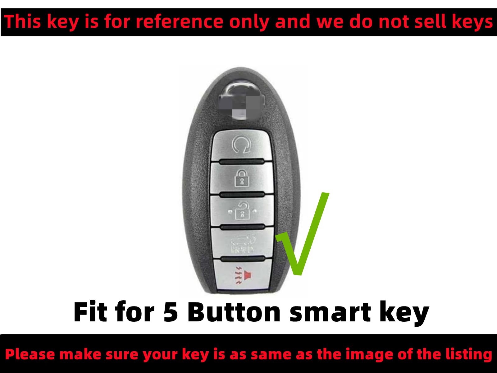 Reprotecting Silicone Rubber Key Fob Cover Compatible With Nissan Altima Sr Armada Sl Maxima Murano Pathfinder Rogue Titan Versa